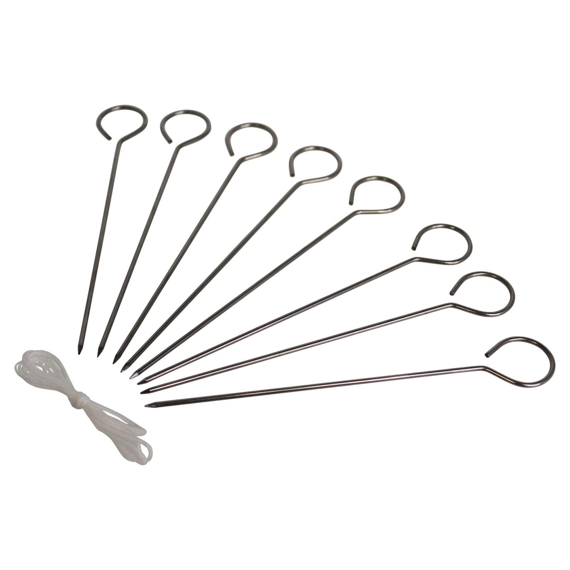 Mirro Stainless Steel Turkey Lacers, 8 Piece, Silver