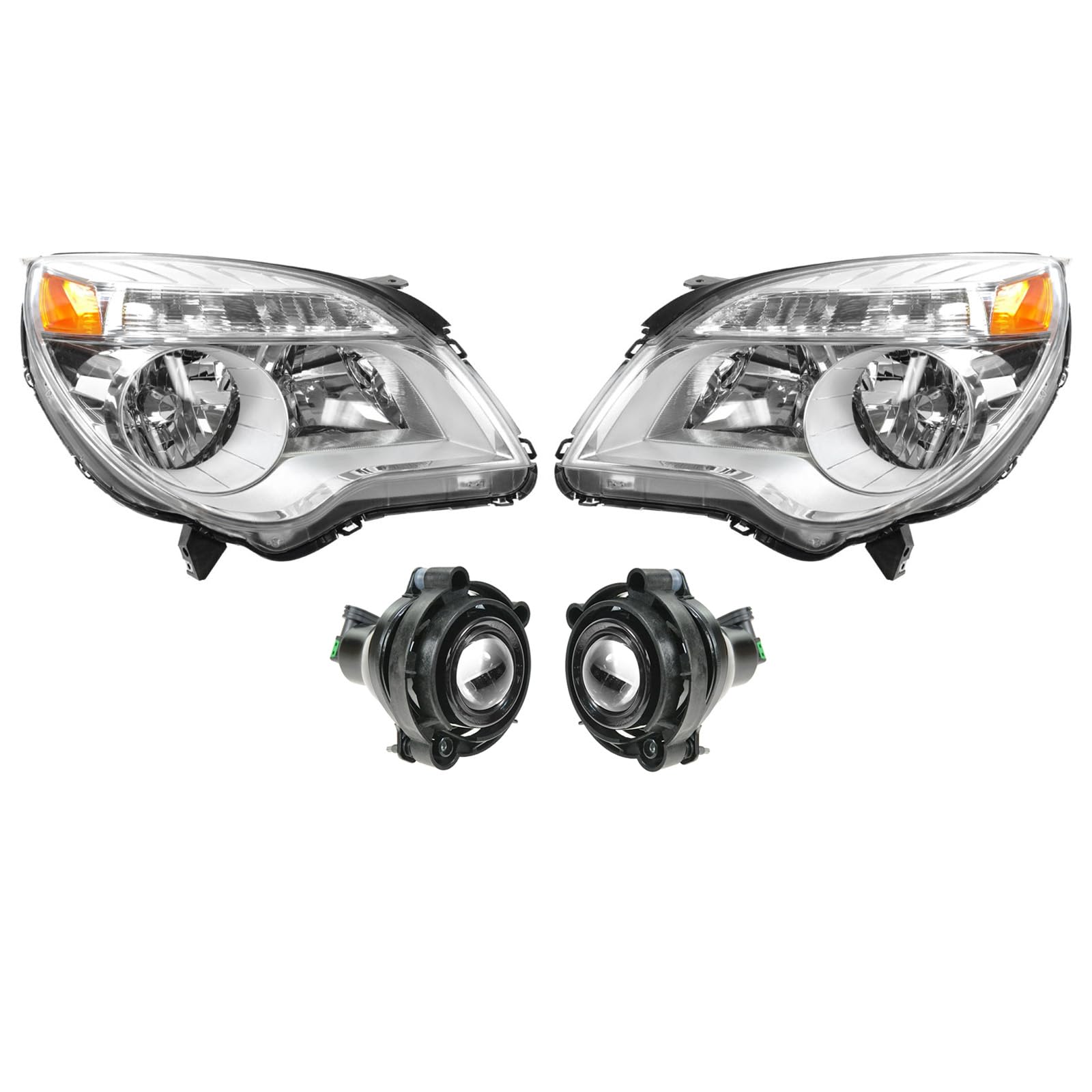 Trq Lighting Kit Driver & Passenger Side Compatible With 2010-2015 Chevrolet Equinox Gm2502338 Gm2503338 Gm2593157