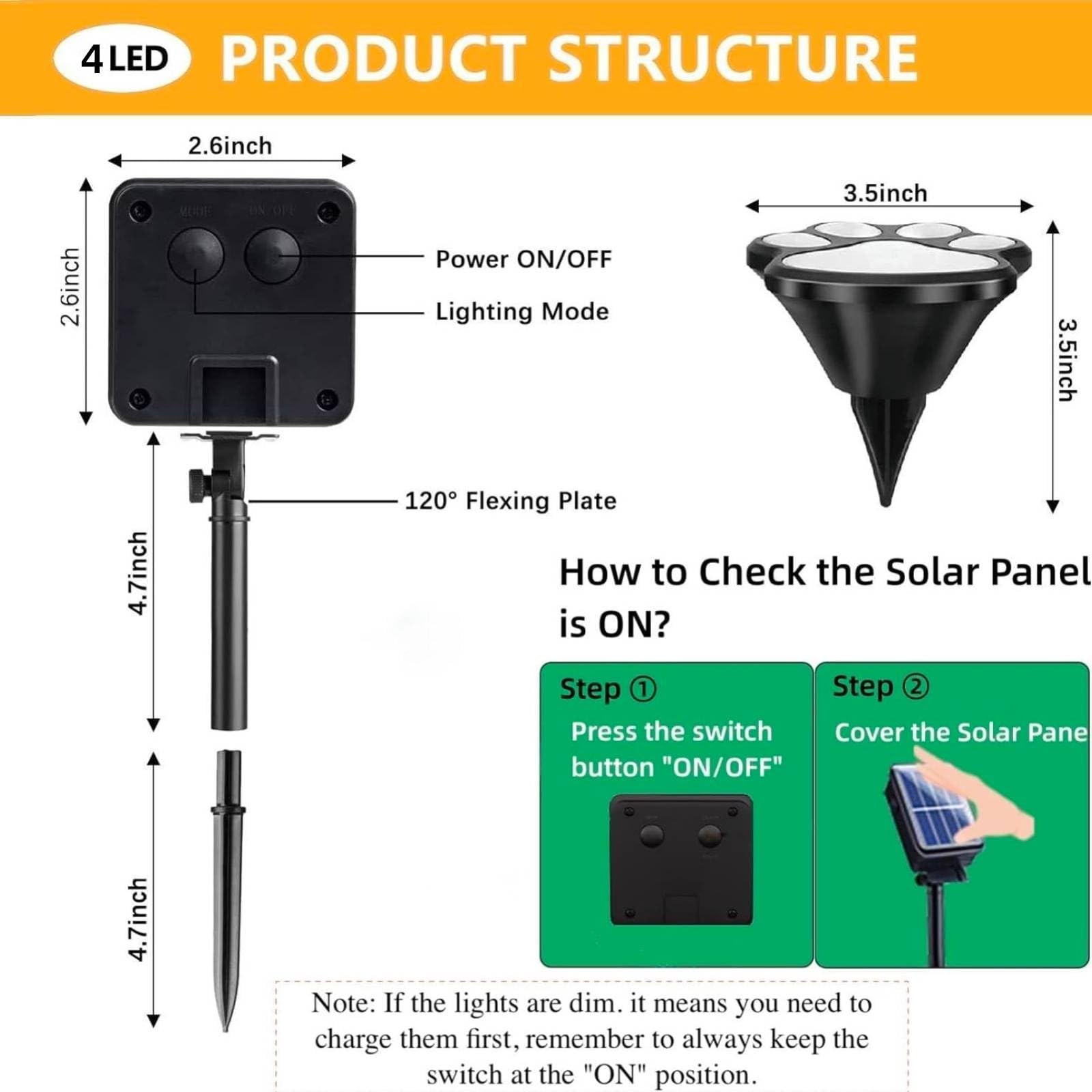 Blunem Paw Print Solar Lights - Outdoor Garden Decoration Waterproof, Cat Dog Animal Set (4), Pet Cemetery, Grave Memorial, Gift