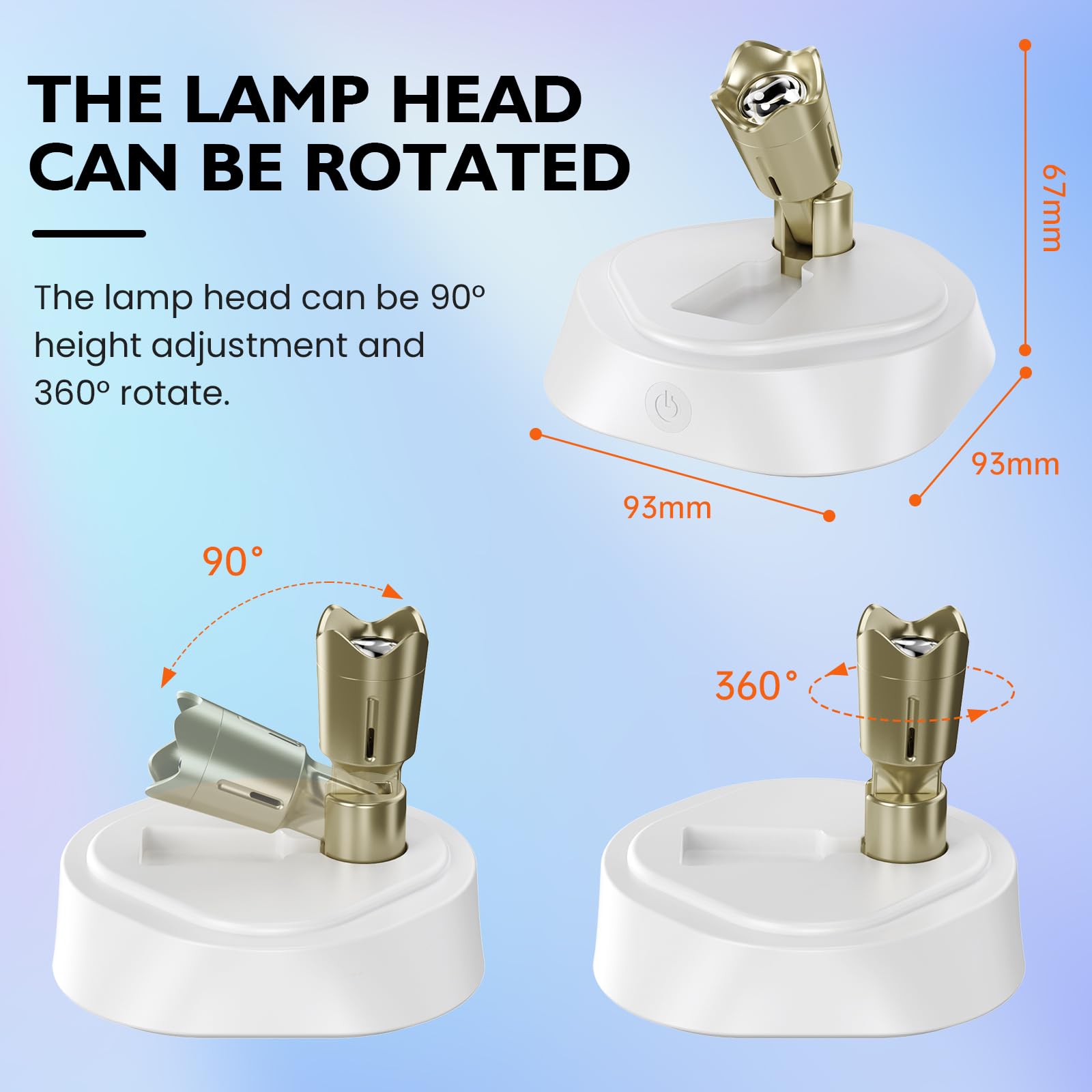 Rgb Wireless Led Indoor Spotlight, Puck Light Art Plant Tree, 16 Color Adjustable Remote Spotlight, Closet Light With Rotatable Lamp Head - White 2 Pack