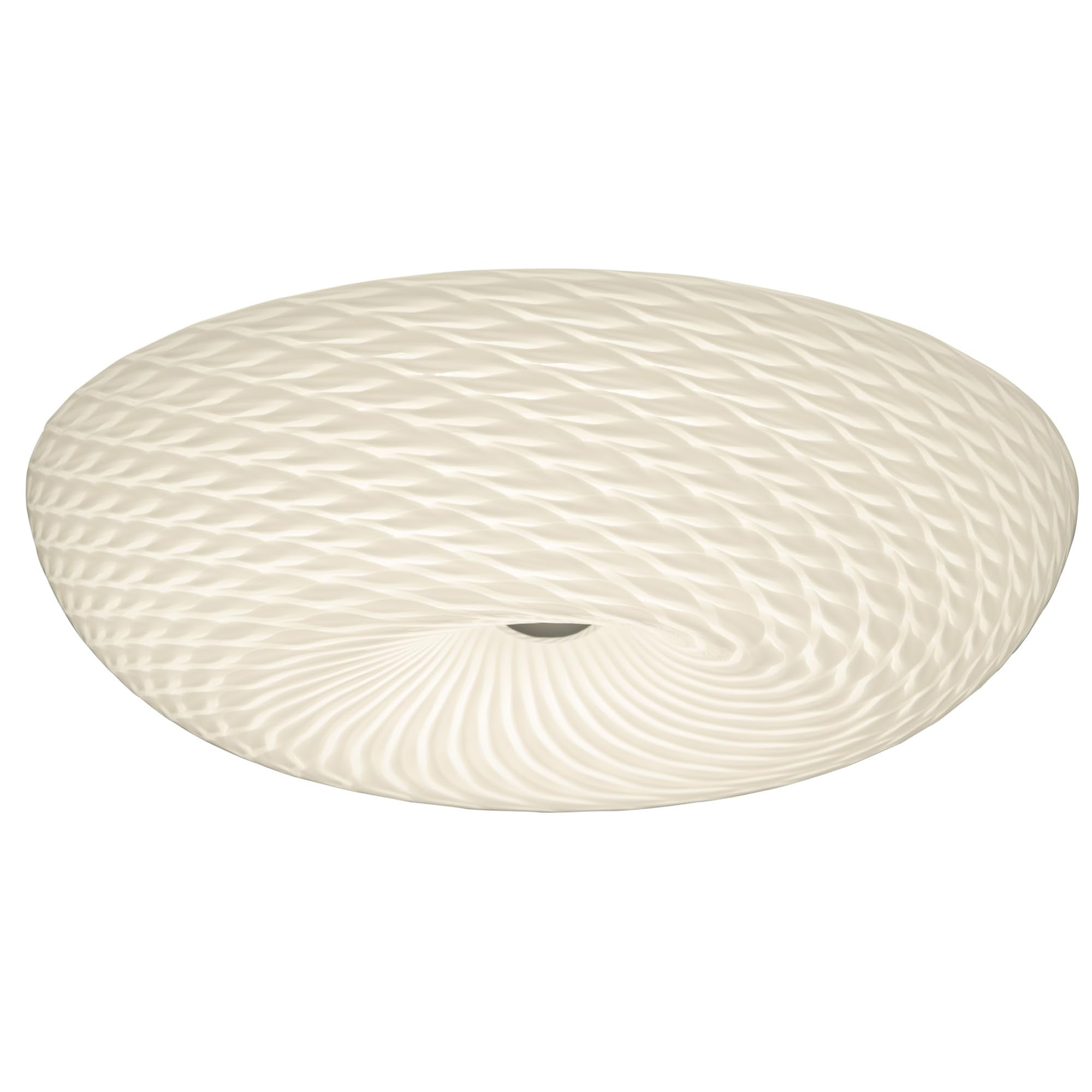 Varaluz Swirled Flush Mount - French Feather - 18 W x 5.5 H