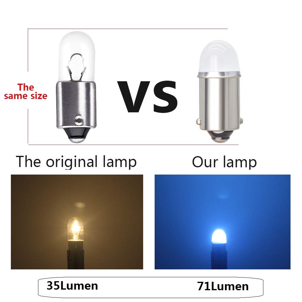 Yoper LED Light Bulb for Car, 12V, Ice Blue Color
