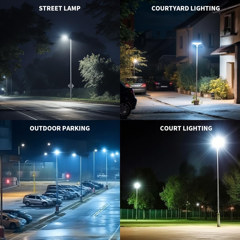 Lifgright 300W LED Parking Lot Lights - 4 Pack, Dusk to Dawn, 39000LM, IP65 Waterproof, Brown, SB300W