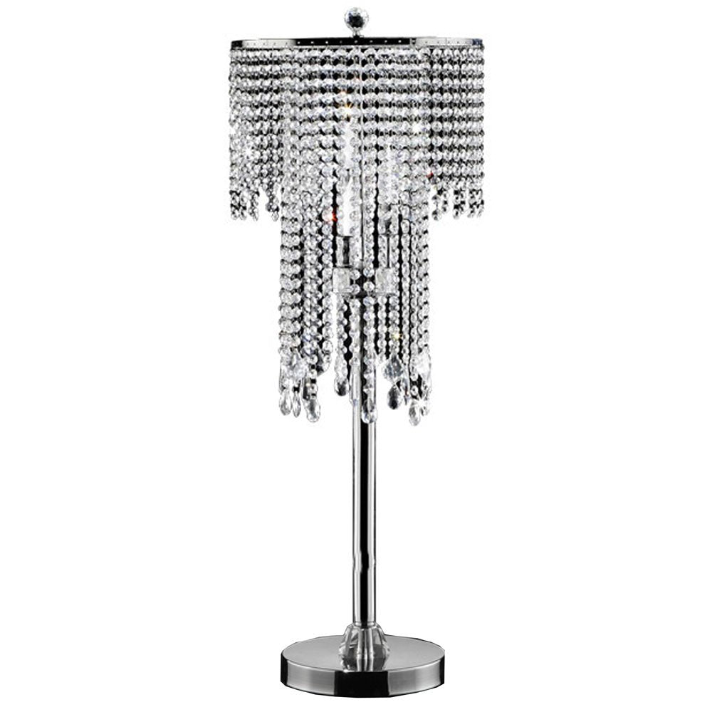 Ok-5112T 32-Inch Rain Metal Table Lamp