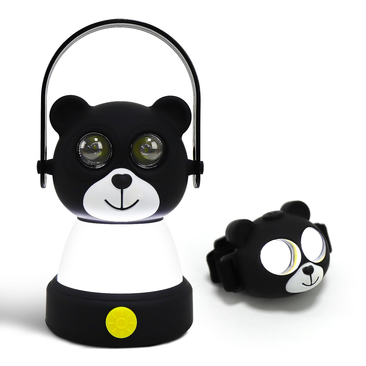 LED Bear Camping Lantern & Headlamp Kit, Battery Powered Night Light for Kids 6-12, Outdoor Equipment for Kids Ages 8-12, Toys G
