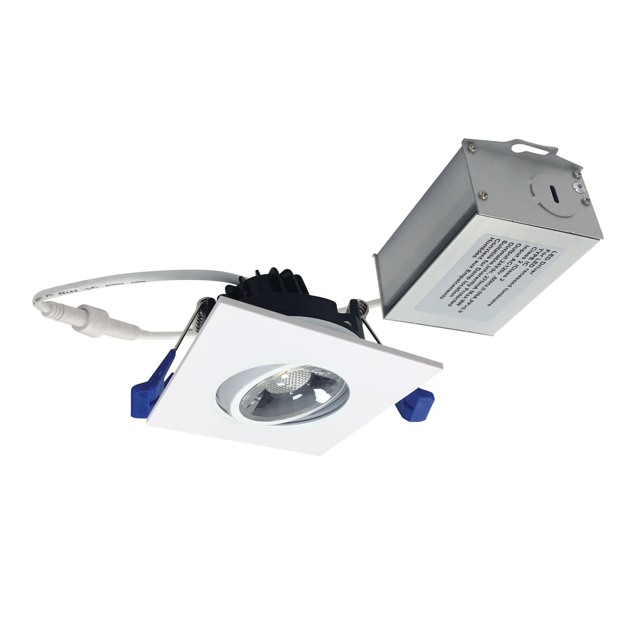 Nora Nm2-2Rg6027Mpw 2'' Mini Recessed Gimbal, 600 Lumens - No Housing Required (Matte Powder White, 2700K)