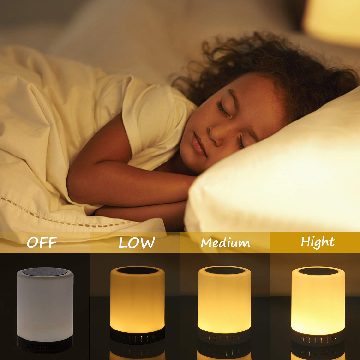Ragzan Touch Control Beside Lamp With Bluetooth Speaker-Colors Outdoor Table Lamp With Smart Touch Control For Party/Room.Gifts