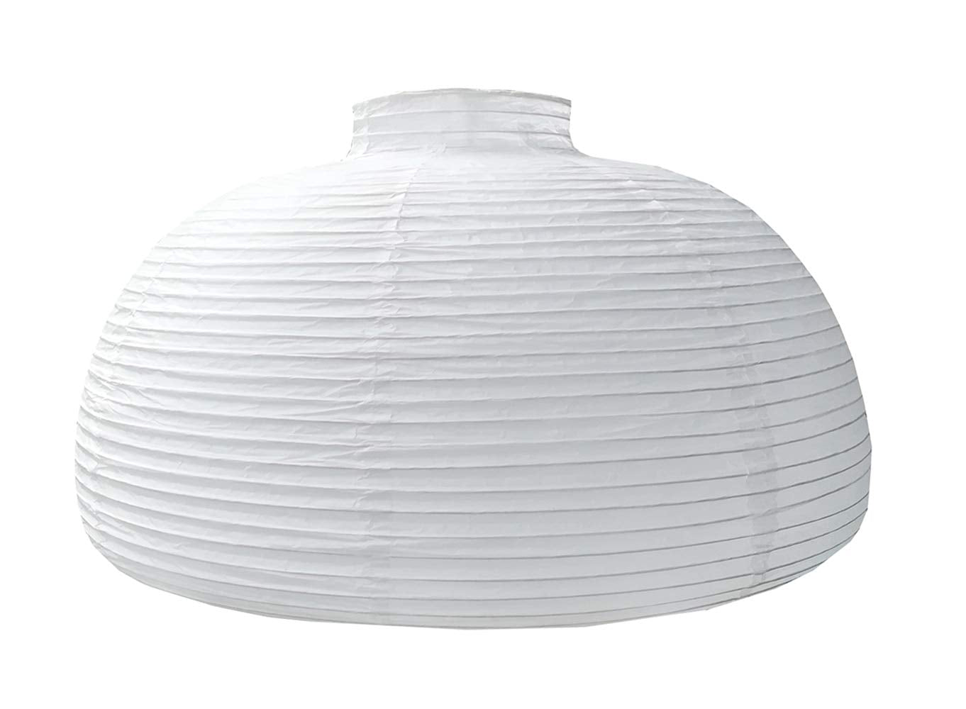 TopAAA 18” White Round Paper Lantern, Rice Paper Lamp Shade, Hanging Paper Lamp, Model 43397-34630