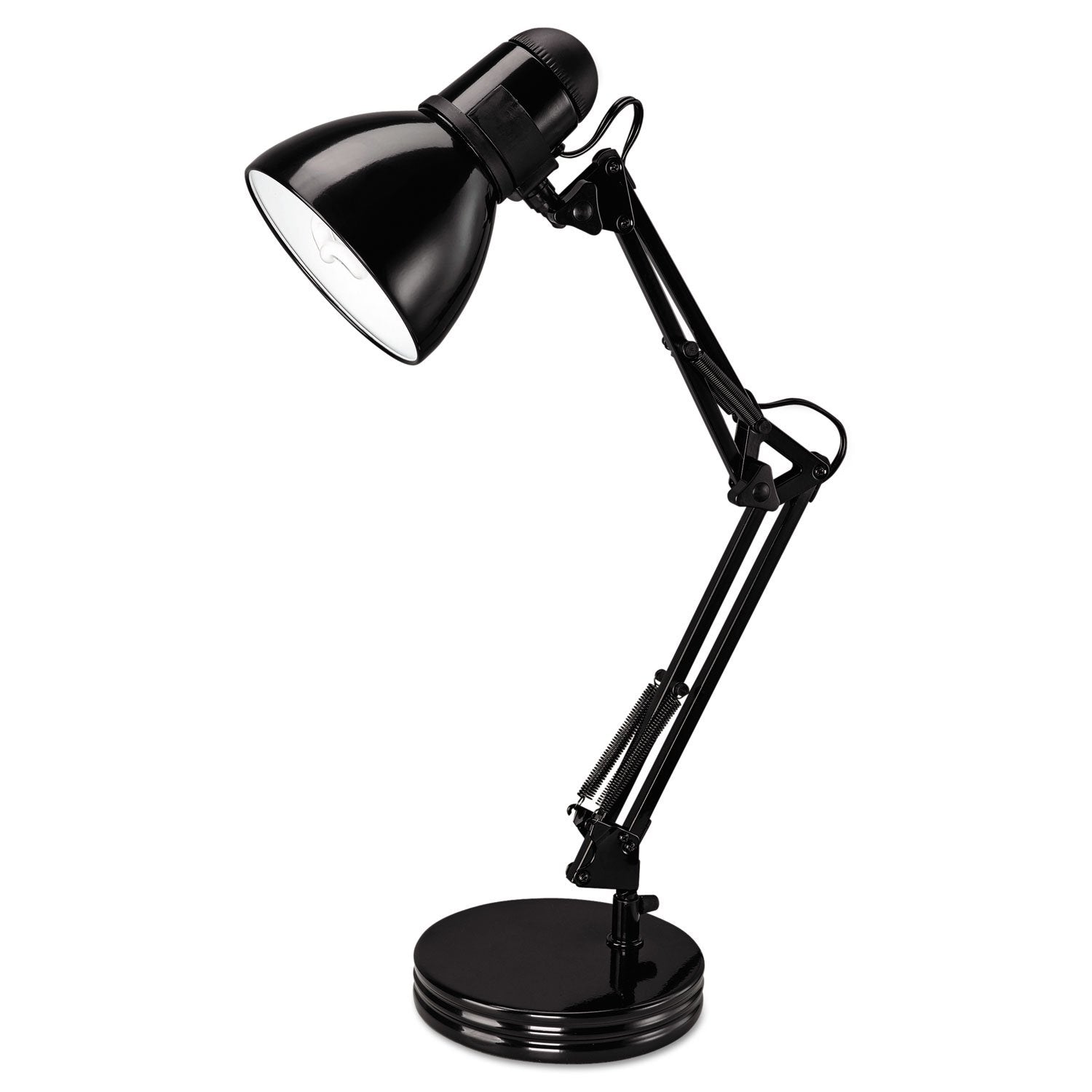 Alera Alelmp603B 6.75 In. W X 11.5 In. D X 22 In. H Adjustable Arm Architect Desk Lamp - Black