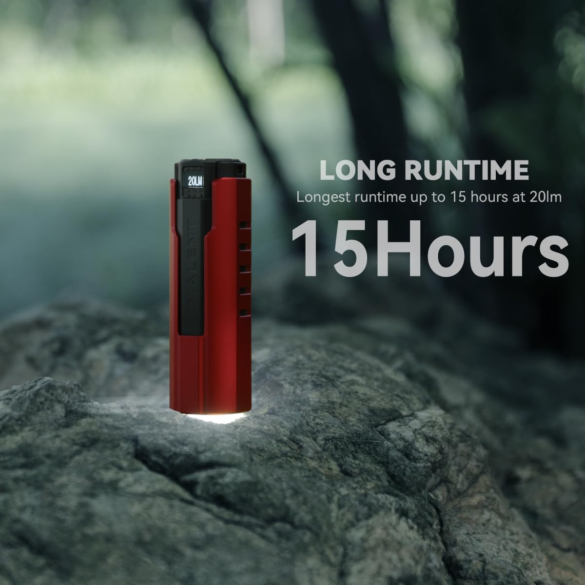 IMALENT LD70 EDC Flashlight, 4000 Lumens, Rechargeable, Aluminum, Red