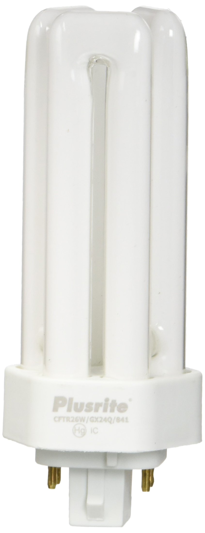 Plusrite Compact Fluorescent Light Bulb PL26W Triple Tube 4 Pin Base Model 4041 Copper