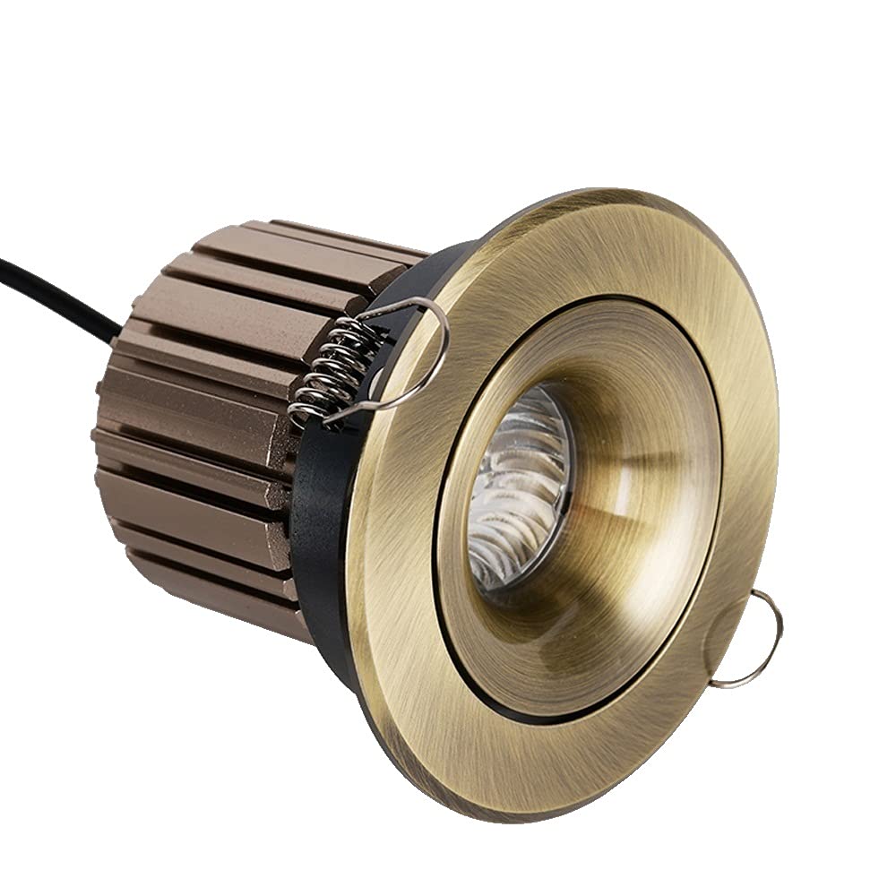 OZZKI Recessed Ultra Slim Round Spotlight Fixture Super Bright 10W LED Commercial Lighting Grille Recessed Integrated Downlight 