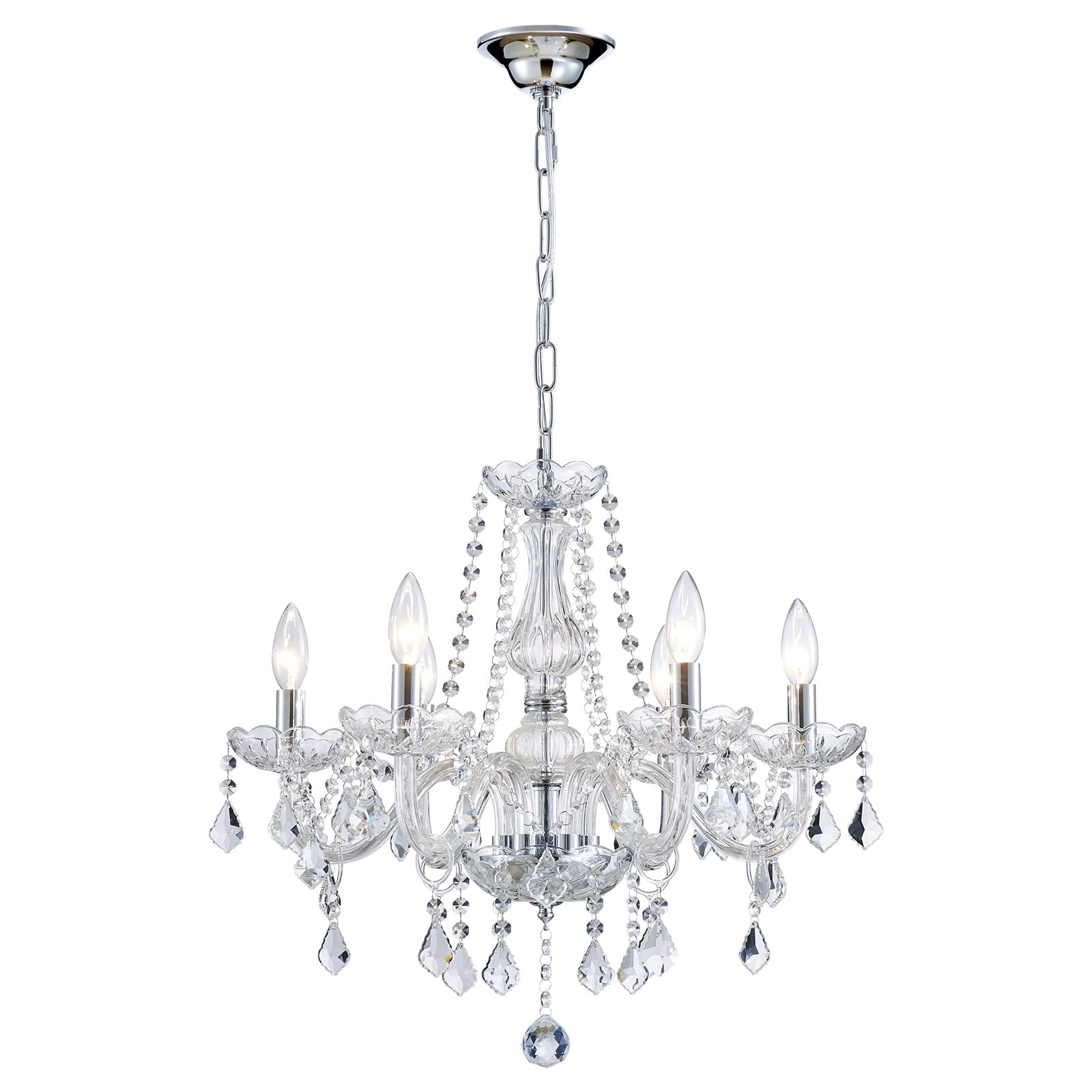 Small Crystal Chandelier, Mini Modern K9 Crystal Chandelier Dining Room Light Fixture, Crystal Pendant Ceiling Light For Bedroom