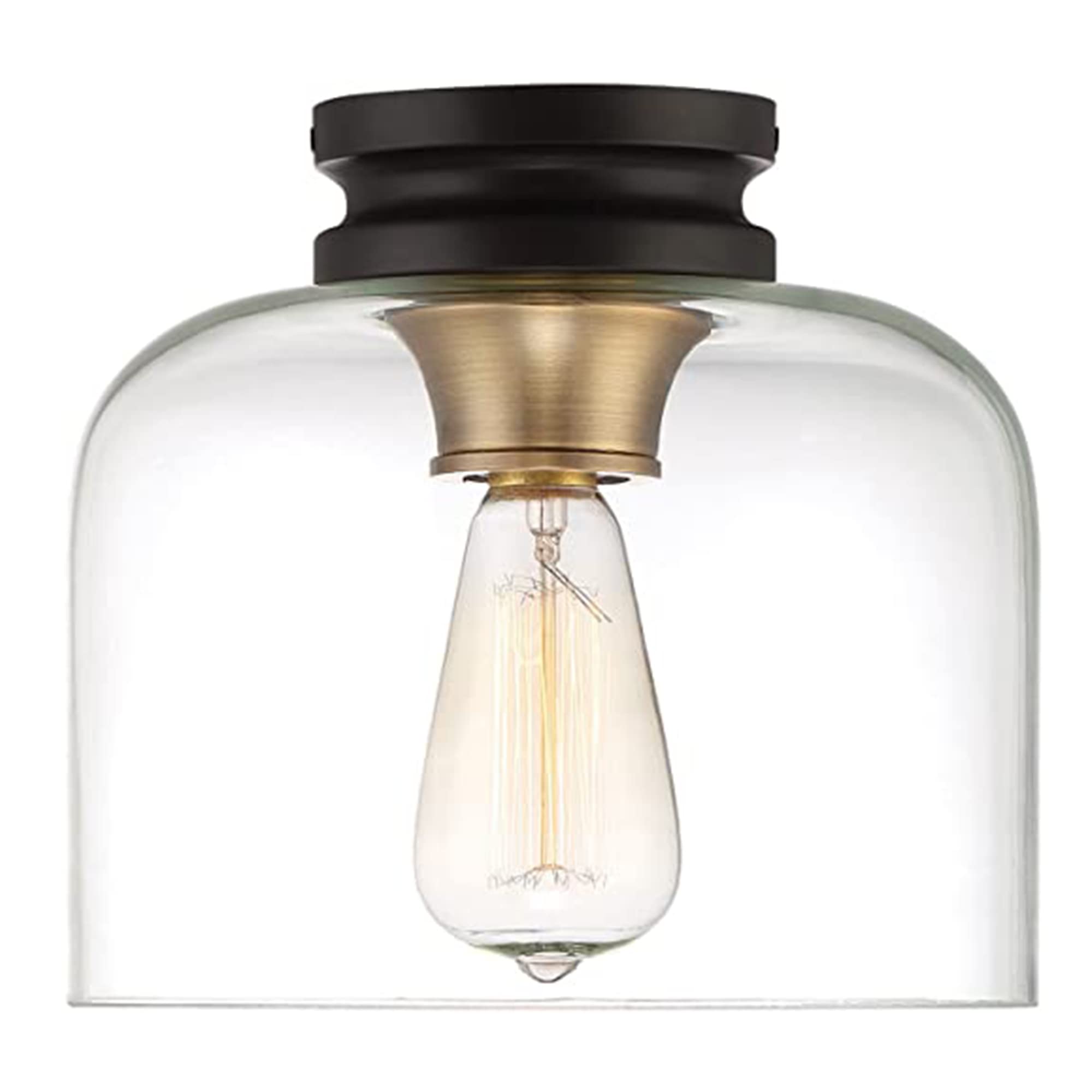 Designers Fountain 1261-Vb Ezra 1-Light Flush Mount Ceiling Light, Vintage Bronze, 9In W