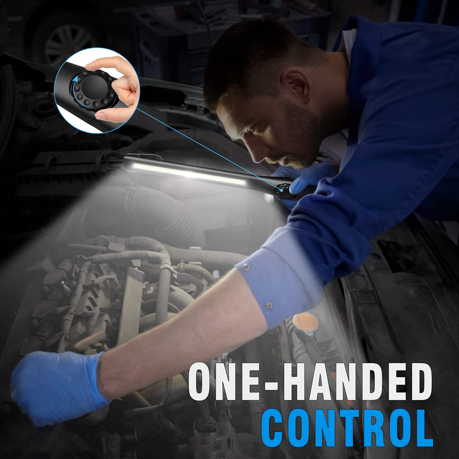 Dr.Prepare Dr. Prepare Led Work Light, 700 Lumens Rechargeable Work Light, Cordless Portable Magnetic Cob Led Work Light, Inspec