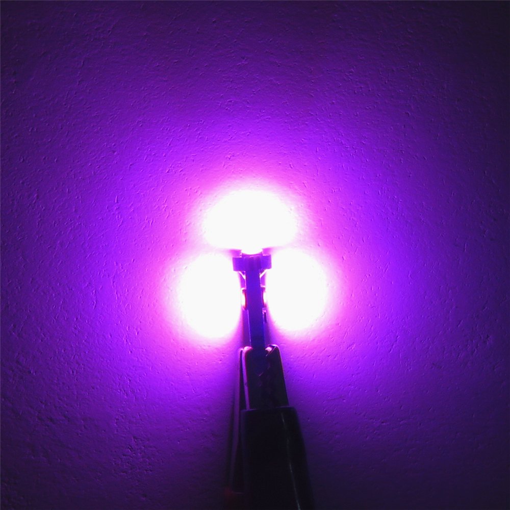 Wljh 6Pcs Pink Auto Led Bulbs T5 Wedge Led Light Canbus Error Frre 74 17 2721 3030 Smd Car Dashboard Instrument Panel Cluster Lamps,Plug And Paly