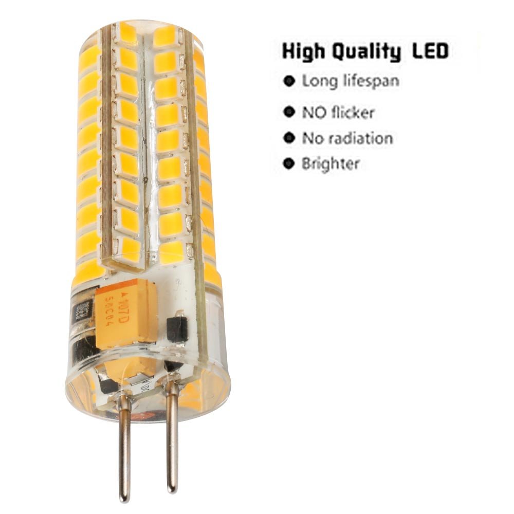 Ukey U Gy6.35 Led, Led Halogen Replacement 5W Bi-Pin Base 12V Ac/Dc 2700K Warm White,Led Landscape Light Bulbs 50W Replacement 5