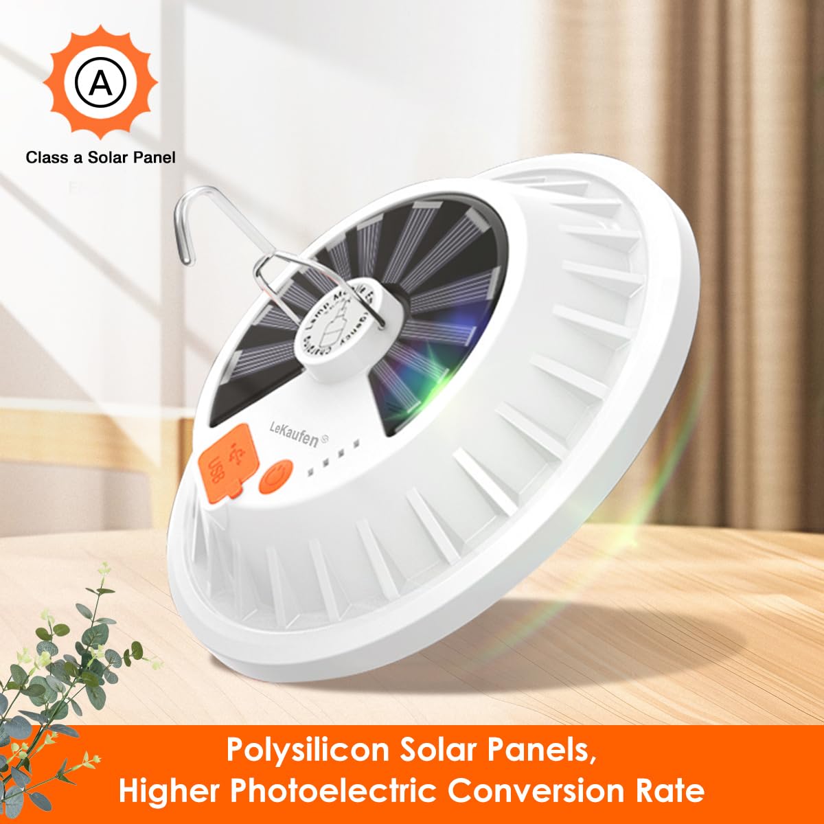 Solar Camping Lanterns Remote Tent Light - 4000LM Portable LED Camping Light Hanging Waterproof USB Rechargeable Lantern for Cam