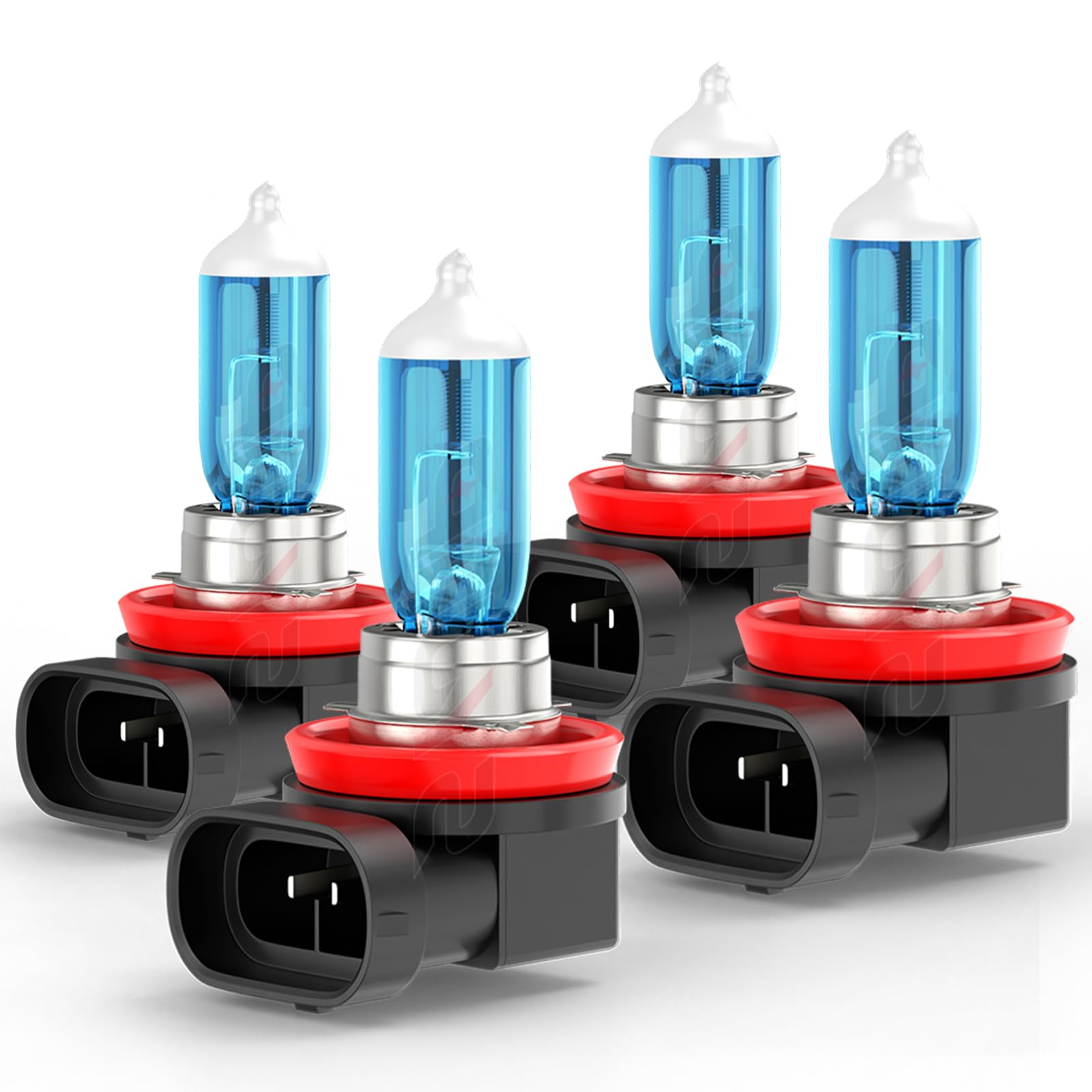 SYJIIP Halogen Headlight Bulbs H9 H11 for Nissan Sentra 2013-2022, 6000K White, 300% Brightness, 4-Pack