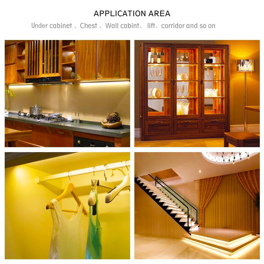 Amagle Motion Activated Under Cabinet Lights, Closet Lights Motion Sensored Battery Operated, Led Motion Sensor Cabinet Light In