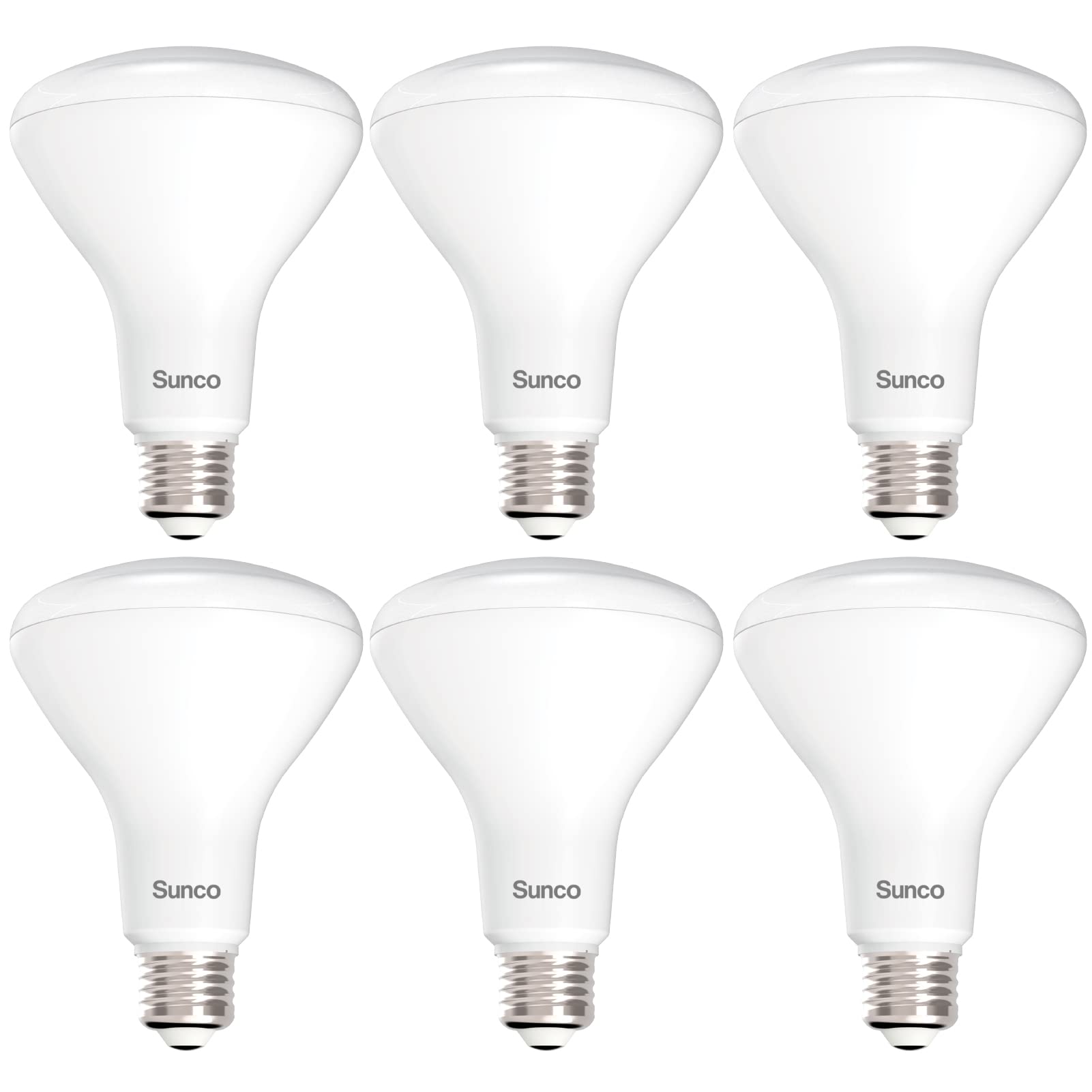 Sunco 6 Pack Br30 Light Bulbs Led, Recessed Can Light Bulbs, Indoor Flood Bulb, 850 Lm, 11W (65W Equivalent), 5000K Daylight, Di