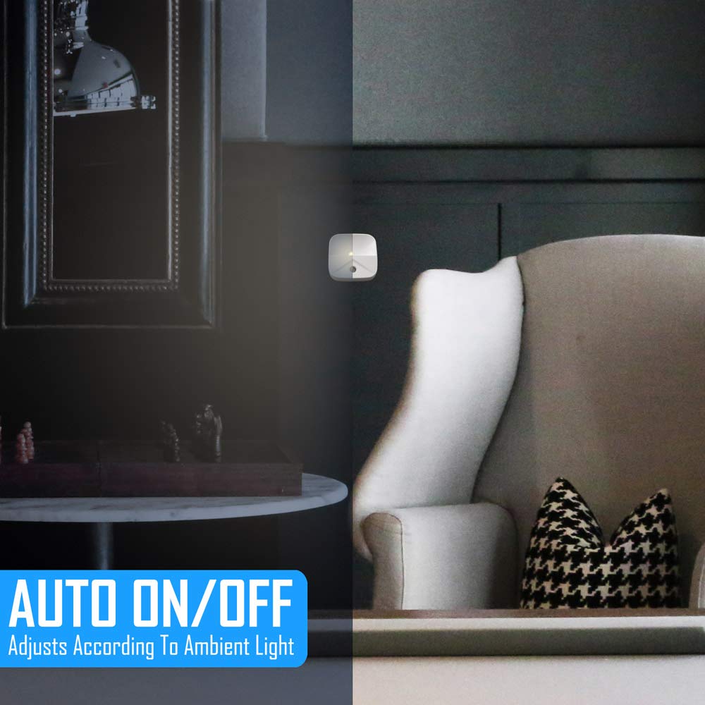 Aultra Night Light Led Night Lights Plug Into Wall - Super Smart Dusk To Dawn Sensor Activated, Automated On & Off, Used For Kit