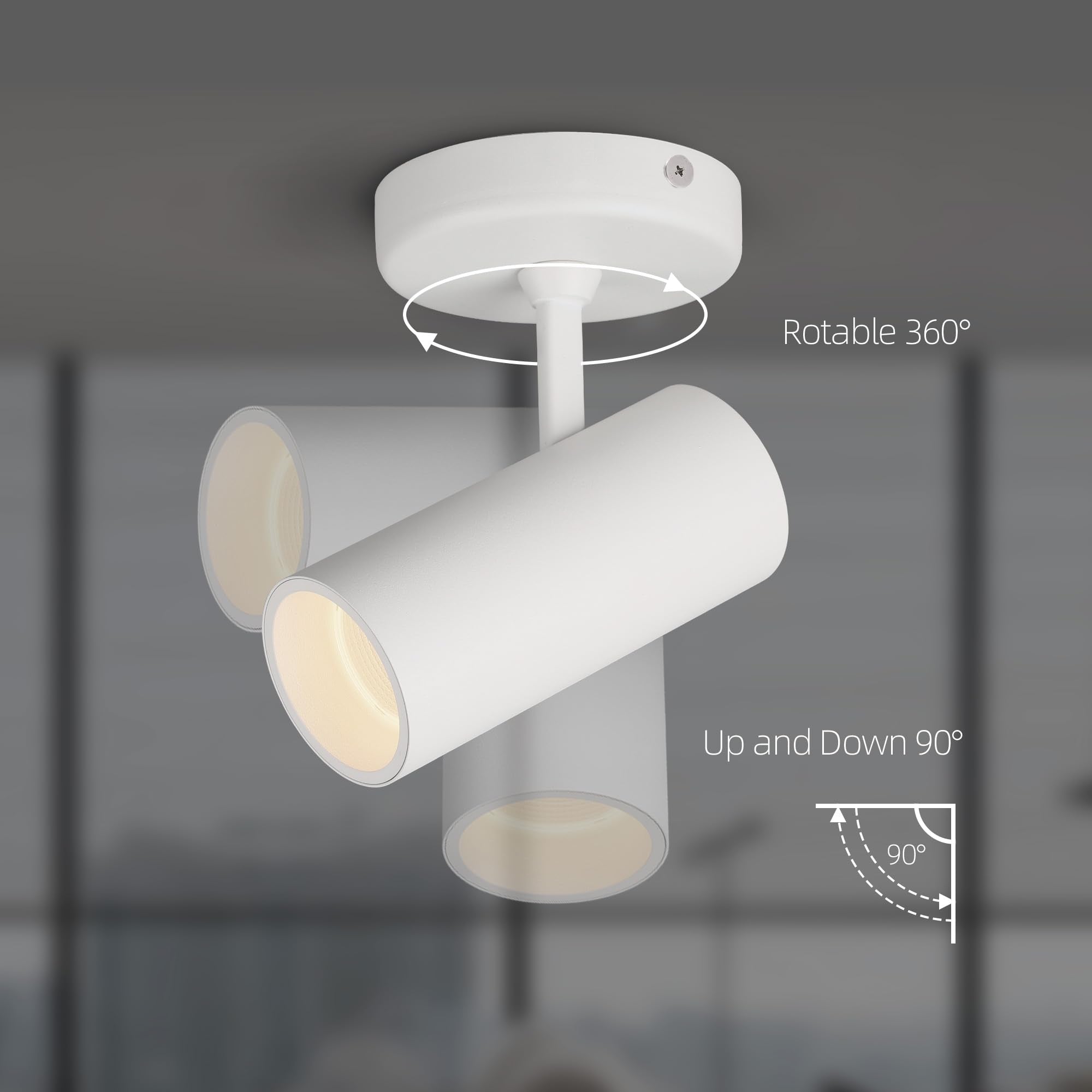 Aisilan 9W Dimmable Led Spotlight - Adjustable Anti-Glare Ceiling Lamp For Indoor Accent Lighting