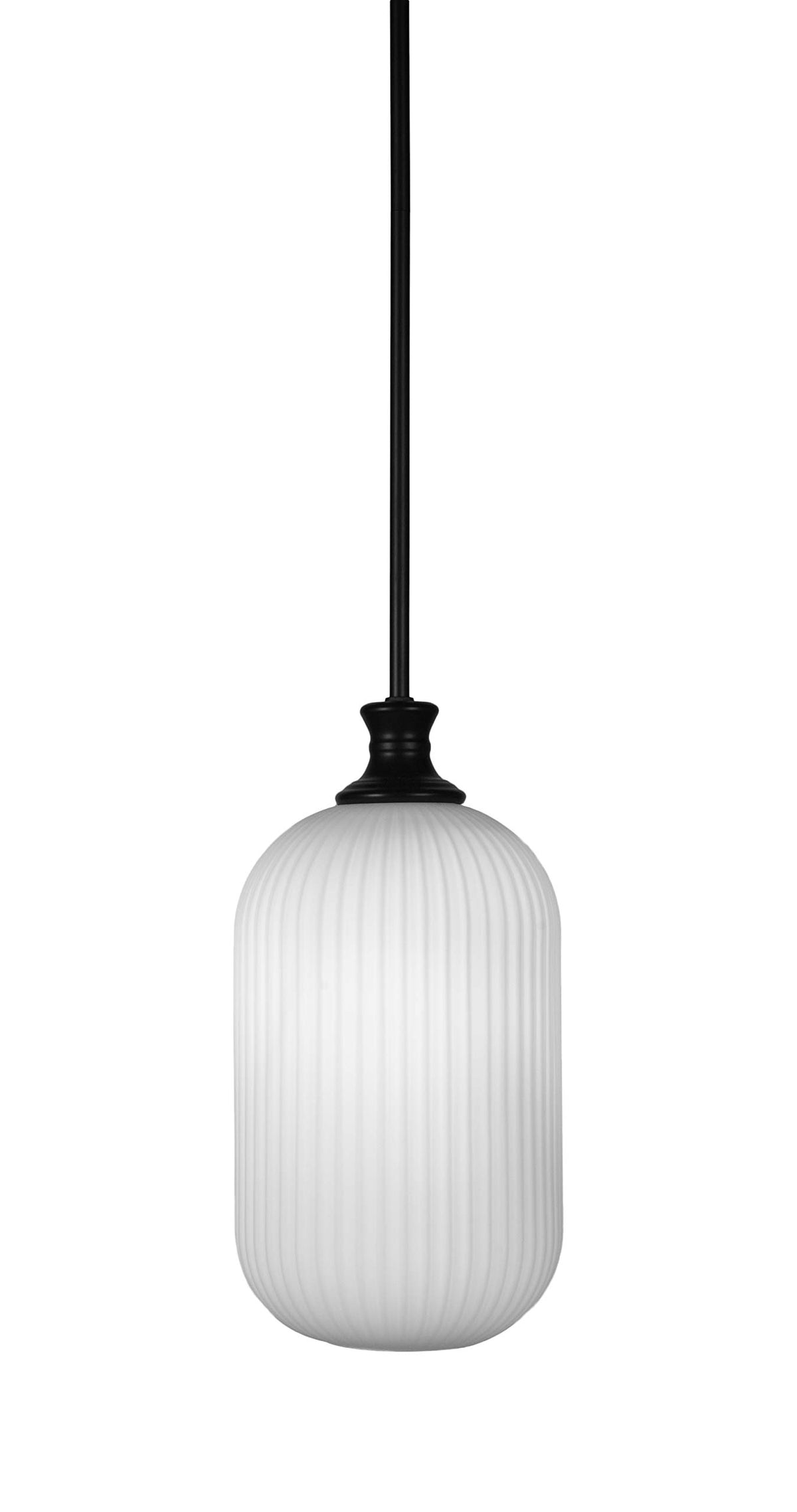 Toltec Lighting Carina 1 Light Pendant In Matte Black (74-Mb-4601)