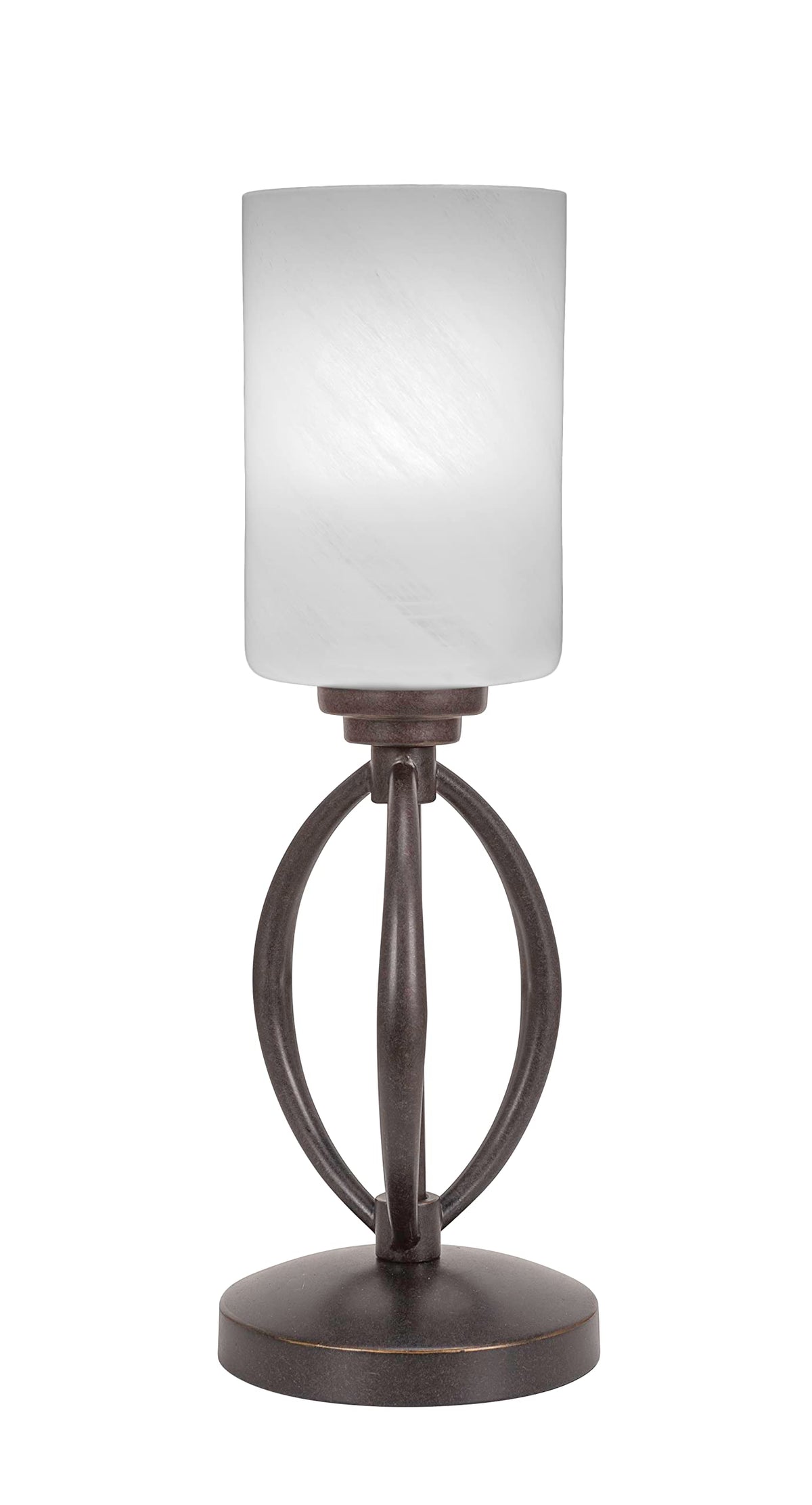 Toltec Lighting Marquise 1 Light Table Lamp in Dark Granite (2410-DG-3001)