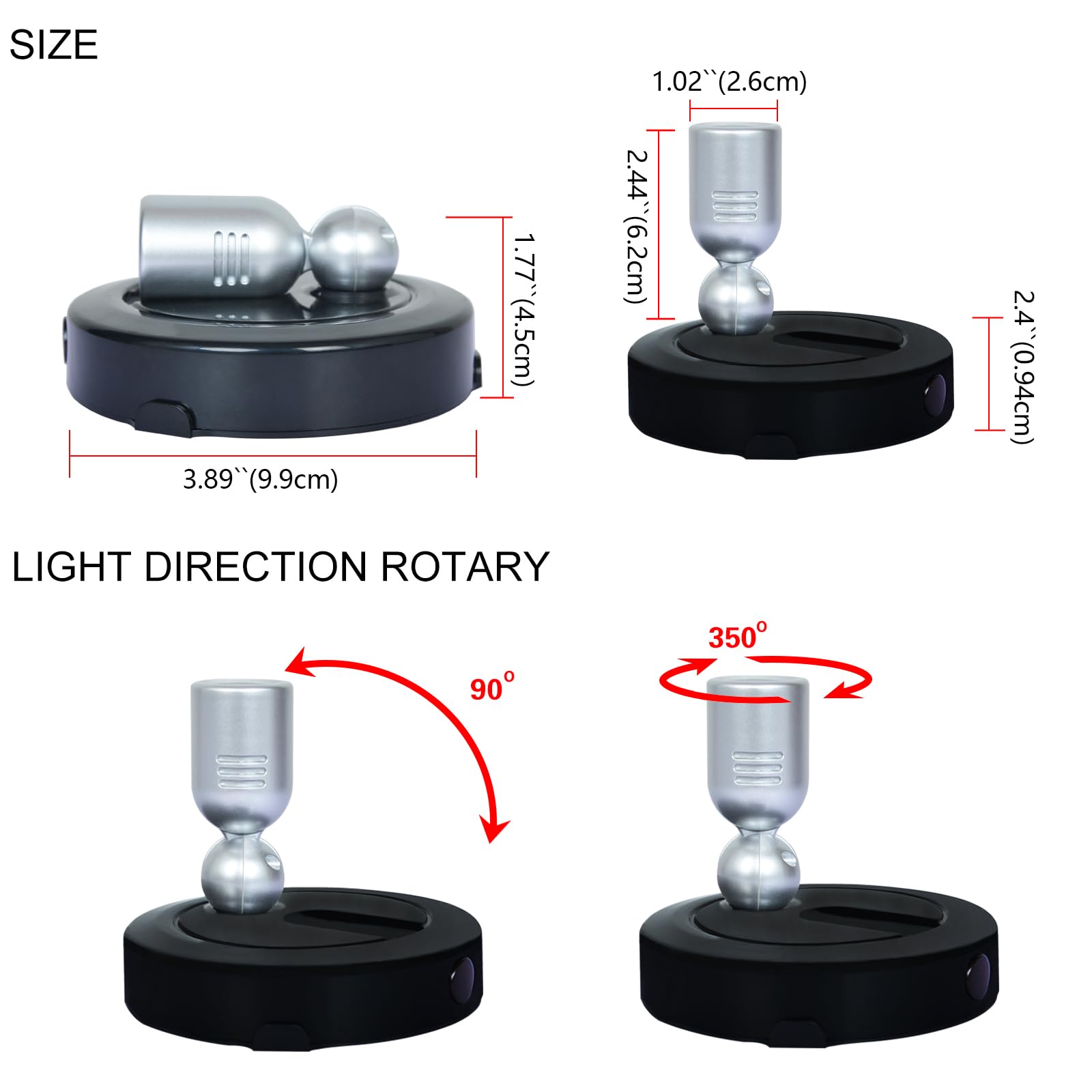 Hamvidne Spotlight Indoor, Battery Powered Spot Lights With Remote, Plant Uplights, Timer Dimmable Tree Spotlights, Picture Ligh