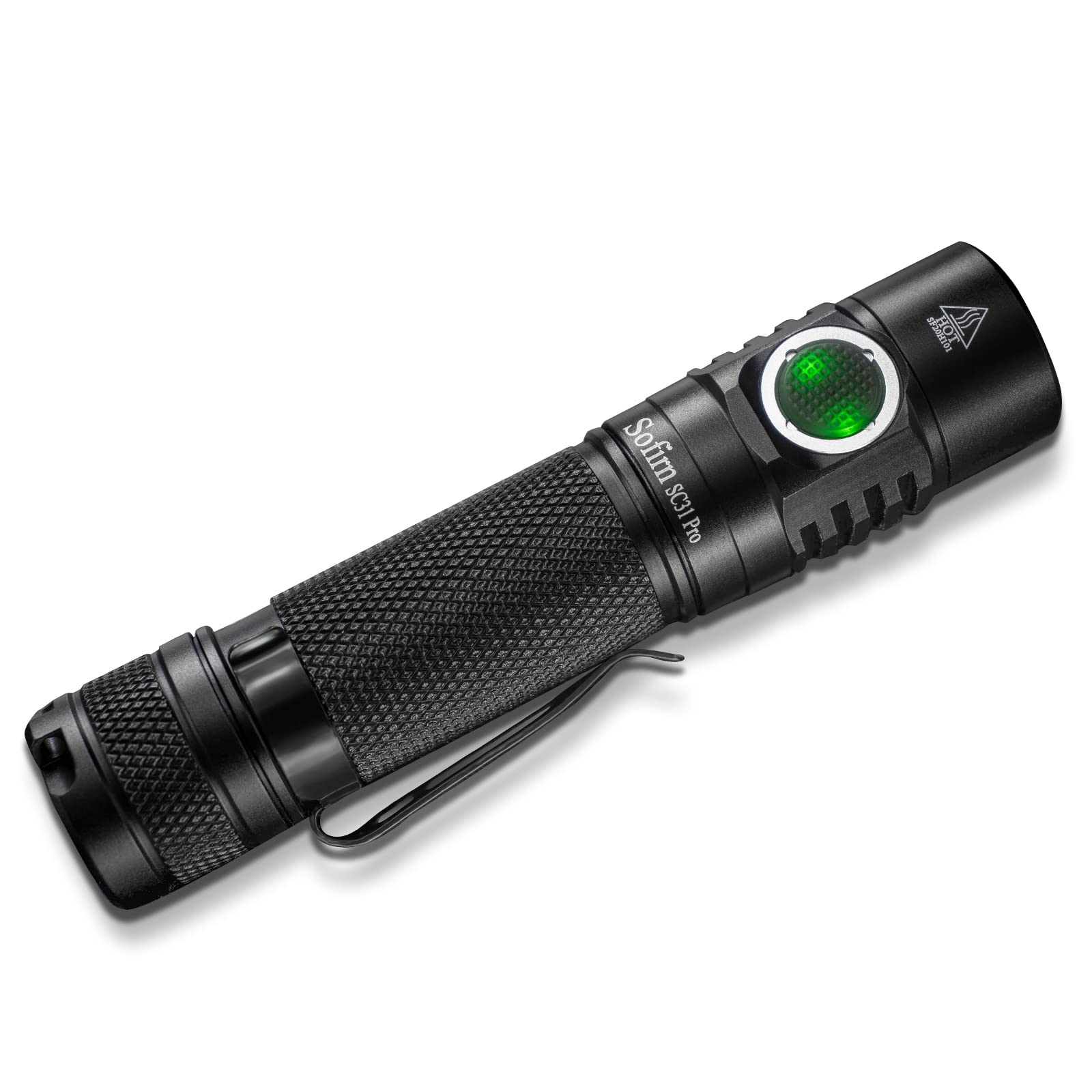 sofirn SC31 Pro Rechargeable Flashlight, Super Bright Flashlight 2000 Lumens Anduril 2 with SST40 6500K LED, Diffuser, Magnetic