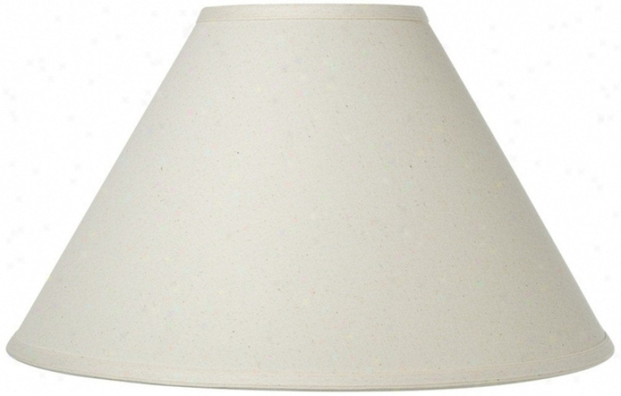 Upgradelights Chimney Style Oil Lamp Shade, 10 Inch, Eggshell Linen, Eggshell Shantung