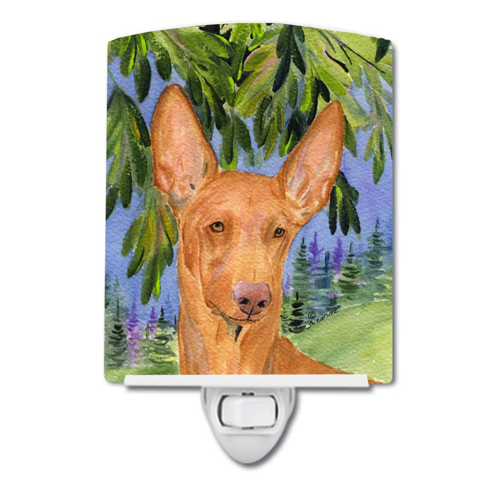 Carolines Treasures Ceramic Night Light, UL-Certified, 6x4x3in, Pharoh Hound Model SS8268CNL, Ideal for Bedroom, Bathroom, Nursery