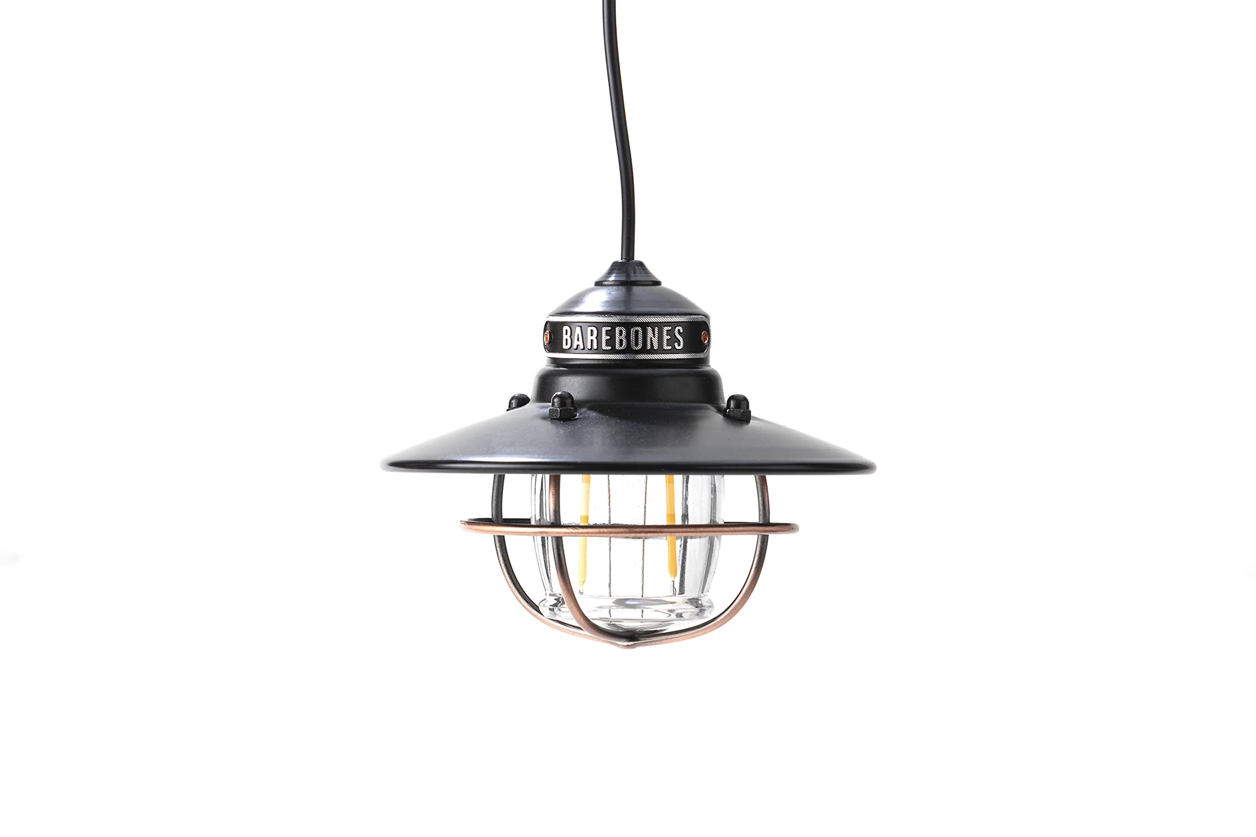 Barebones Edison Pendant Light, Antique Bronze, Medium Size, Adjustable Height, USB LED, Model 20230006004000