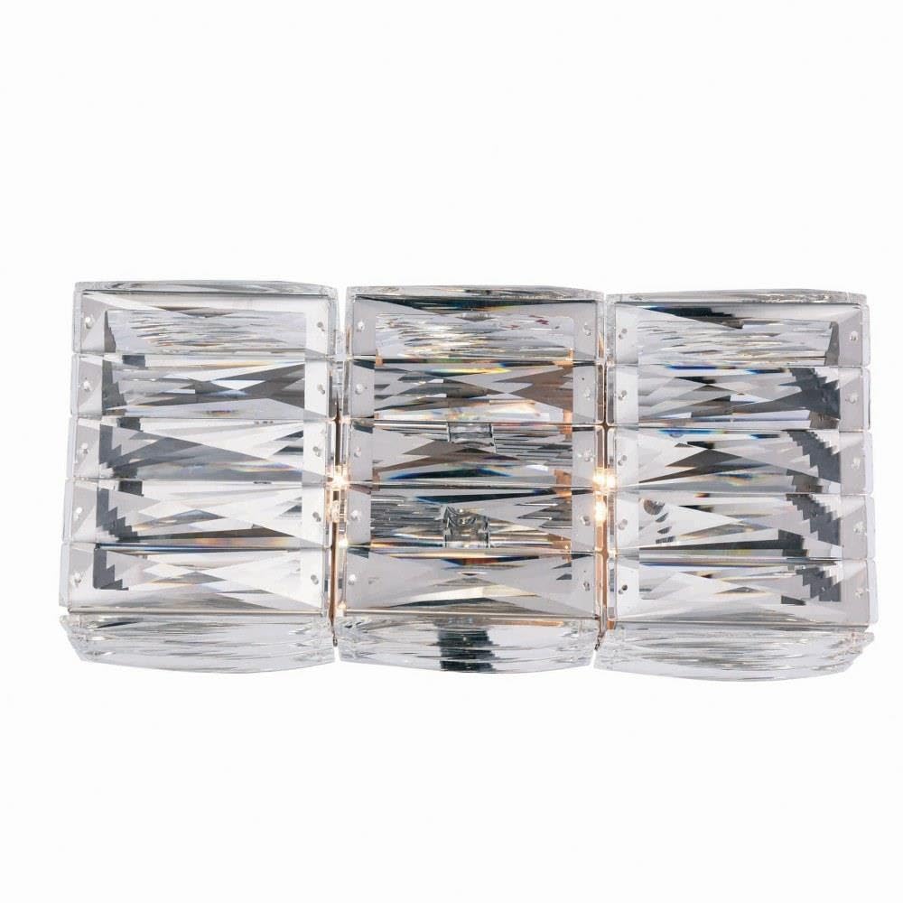 Elegant Lighting 2117W14C/RC Cuvette - Two Light Bath Vanity, Chrome Finish with Clear Royal Cut Crystal