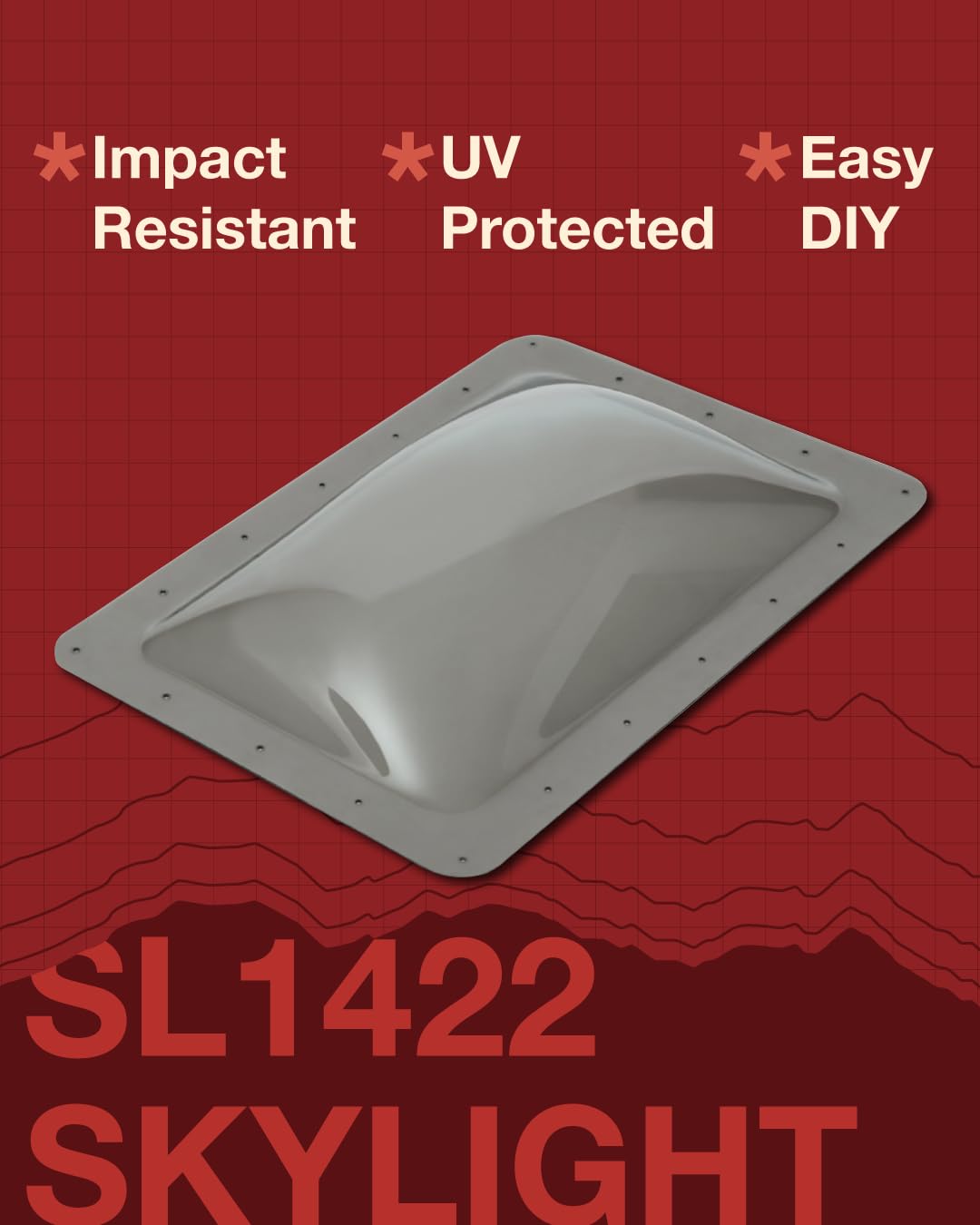Icon Rv Skylight - Sl1422 (Smoke)