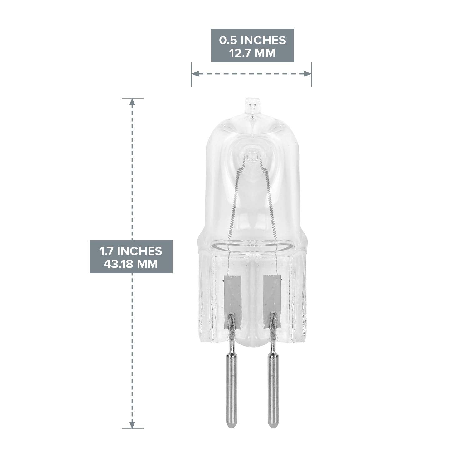12Vmonster 10 Pack GY6.35 Halogen Light Bulbs 35W Warm White 120V for Wax Melter, Kitchen, Bathroom Fixture