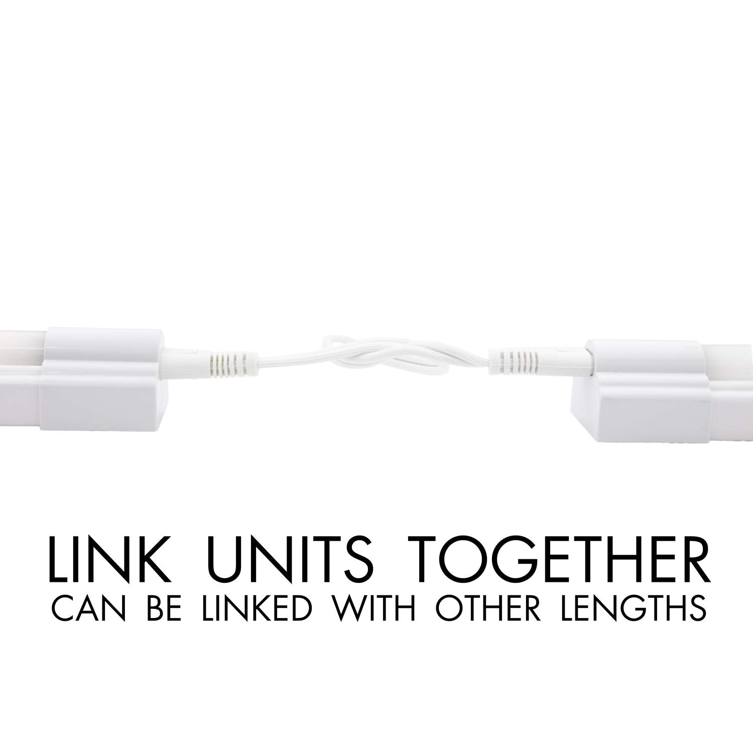 Maxxima 12 In. Linkable Led Under Cabinet Light, 600 Lumens, Warm White 3000K, White, On/Off Switch, Plug In