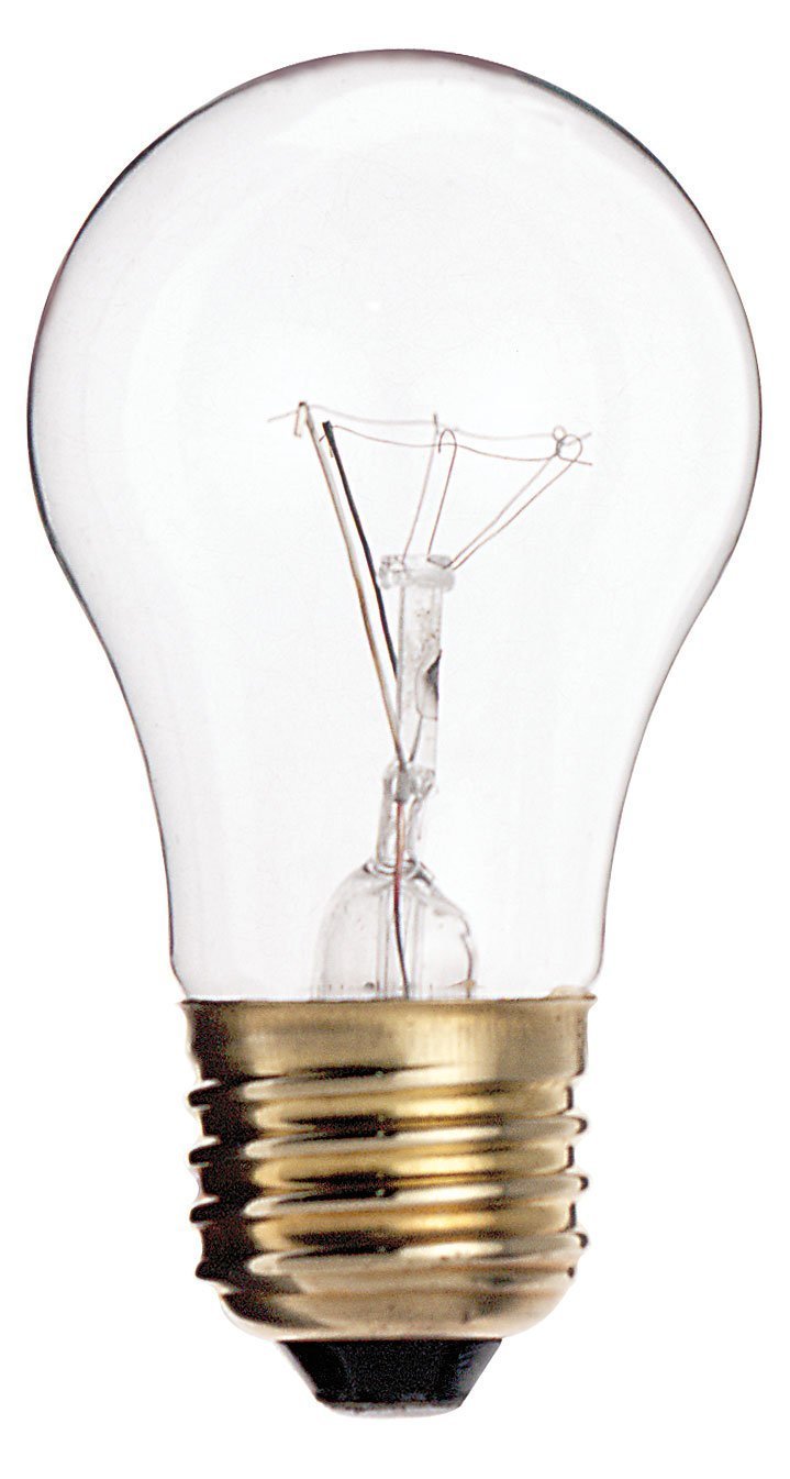 Satco 40W A15 Appliance Bulb - Medium Base - Clear - 130V