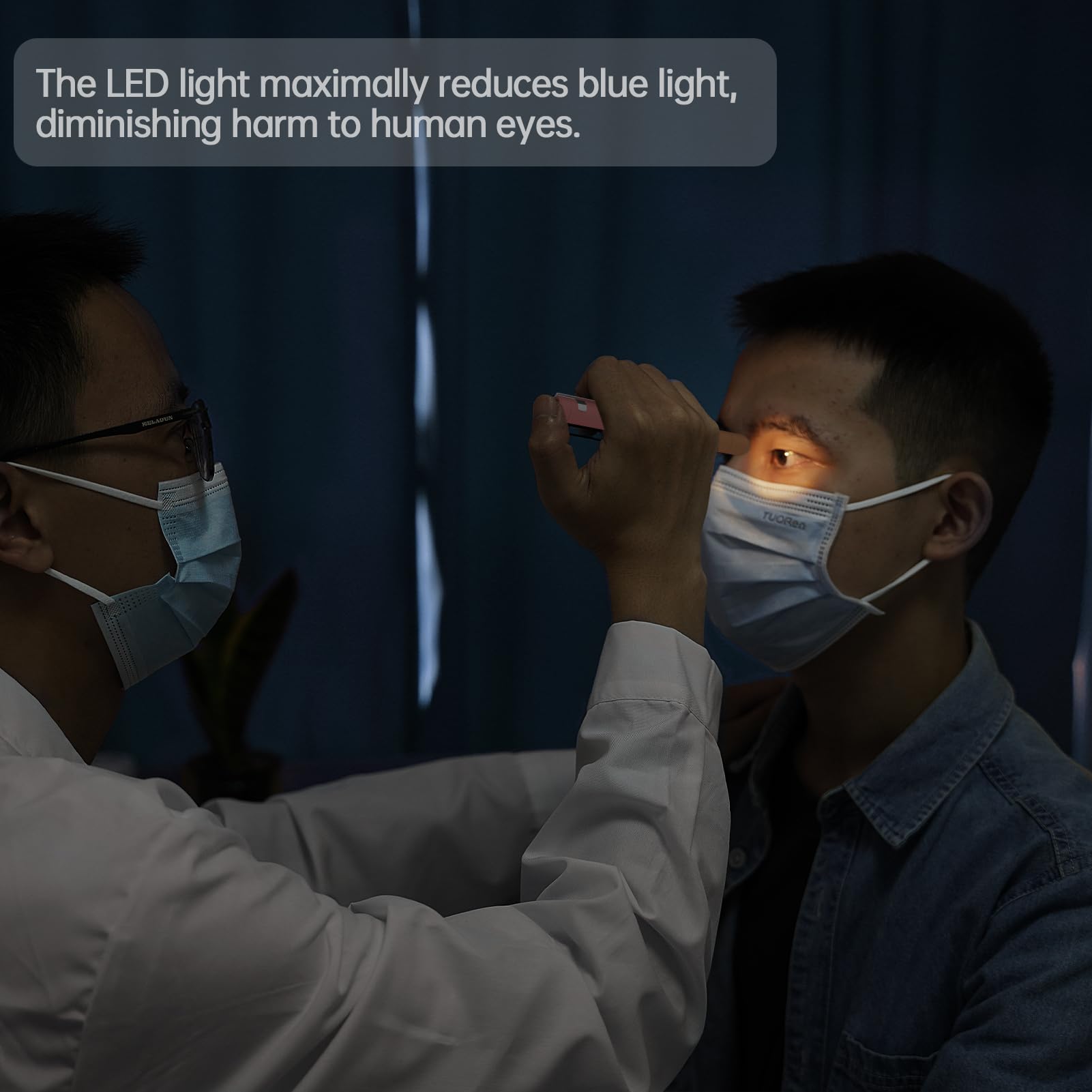 RISEMART Rechargeable Pen Light for Nurses - LED, USB Charging, Dual Light Modes, Aluminum, Orange Pink Gradient, Model LC-Z664-5-US
