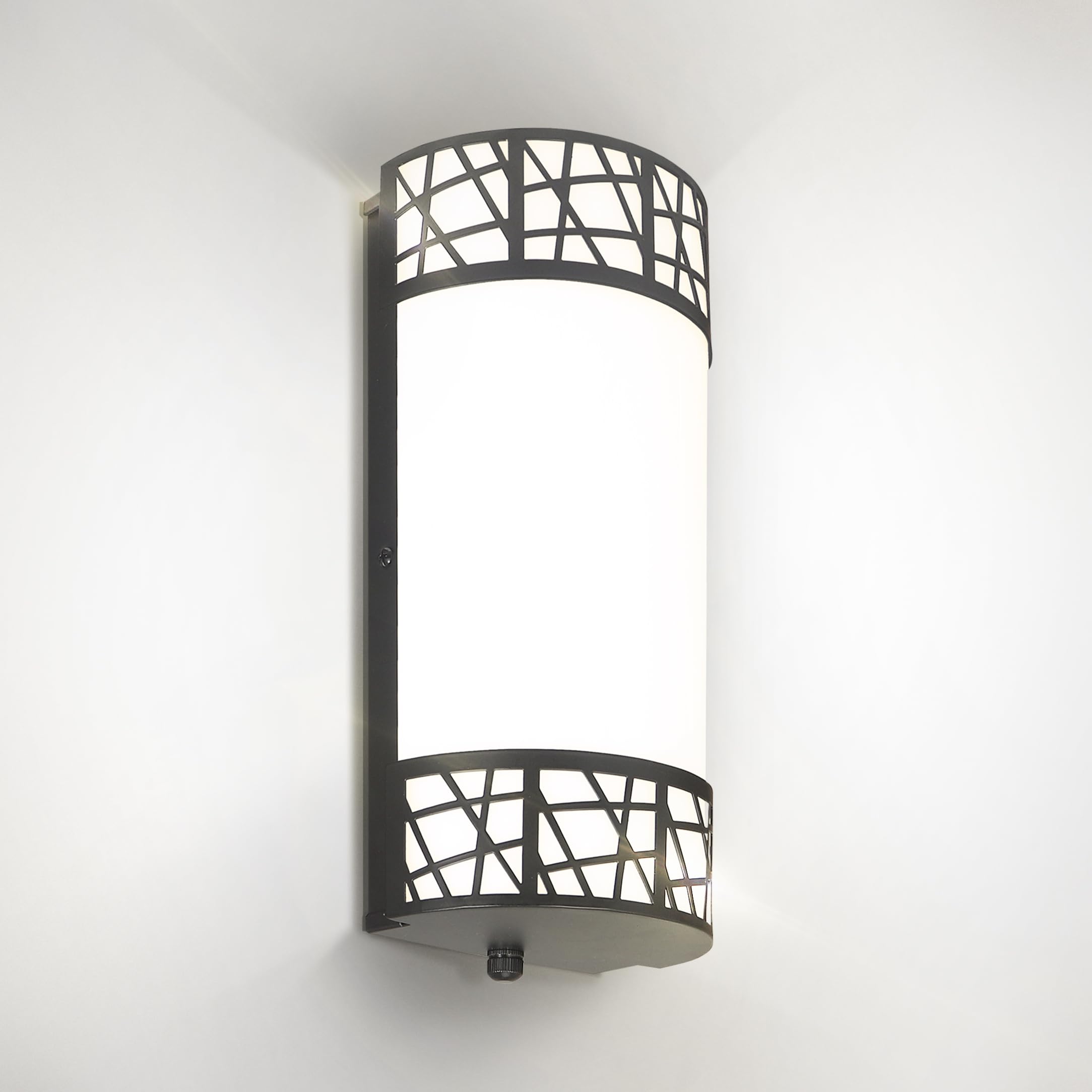 ASD 12 Inch LED Indoor Wall Sconce - Matte Black Modern Dimmable 15W 2700K-5000K Adjustable Wall Mounted Light Fixtures  Wall Lights for Bedroom  Bathroom  Living Room  Hallway Decor - ETL