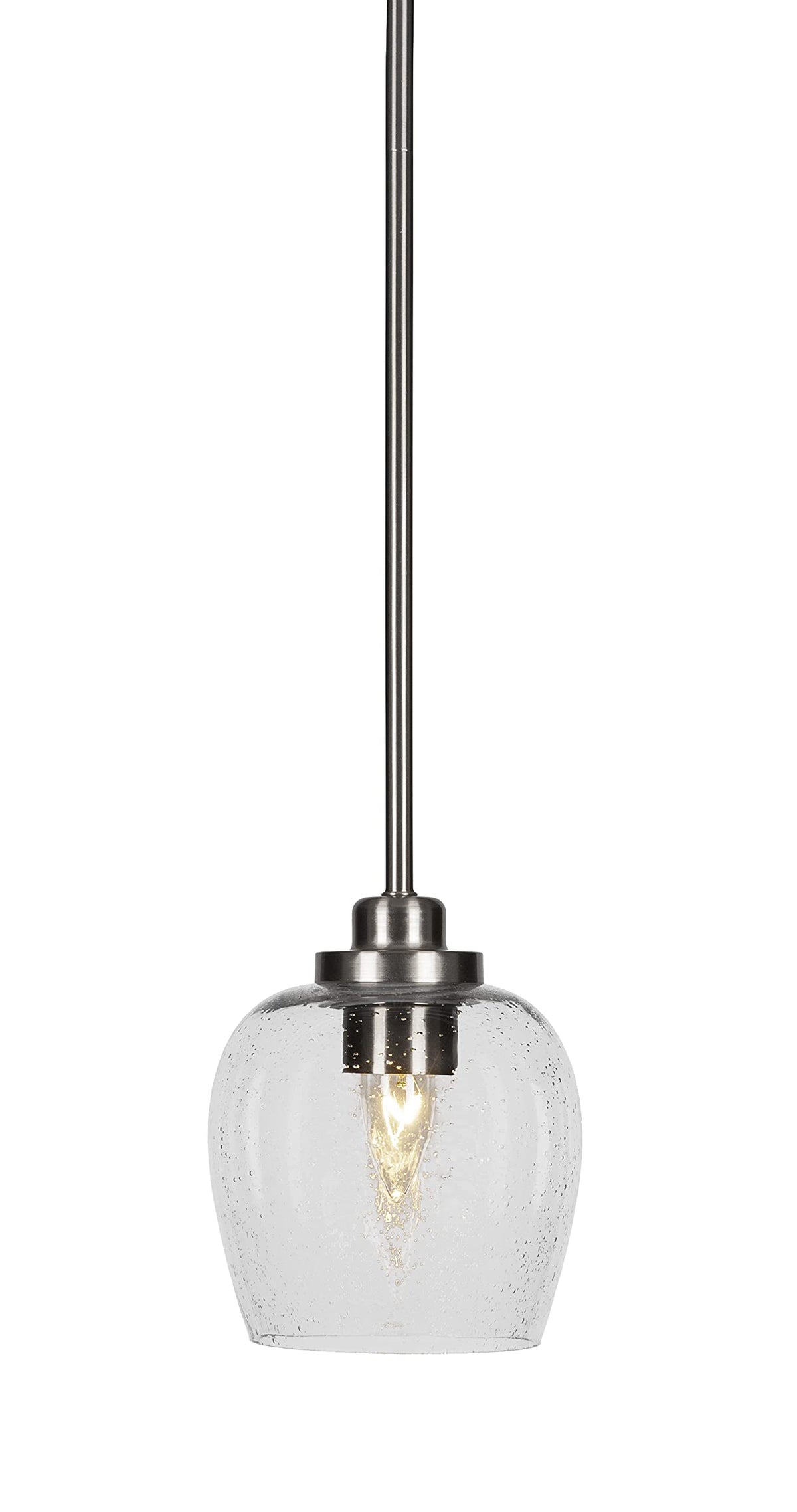 Odyssey 1 Light Mini Pendant in Brushed Nickel (2601-BN-4810)