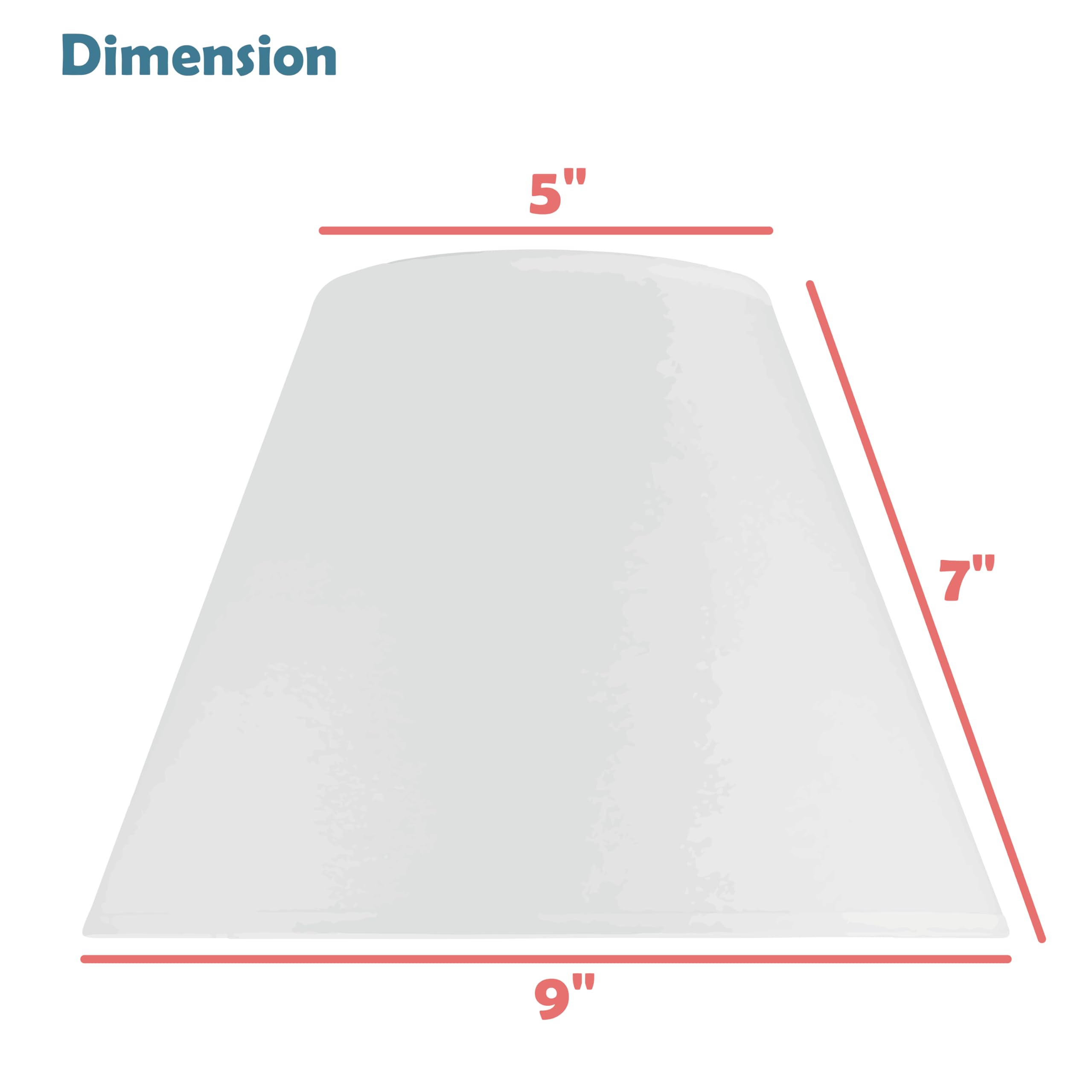 Aspen Creative 58906 Transitional Hardback Empire Shape Uno Construction Lamp Shade In Light Blue, 9'' Wide (5'' X 9'' X 7'')