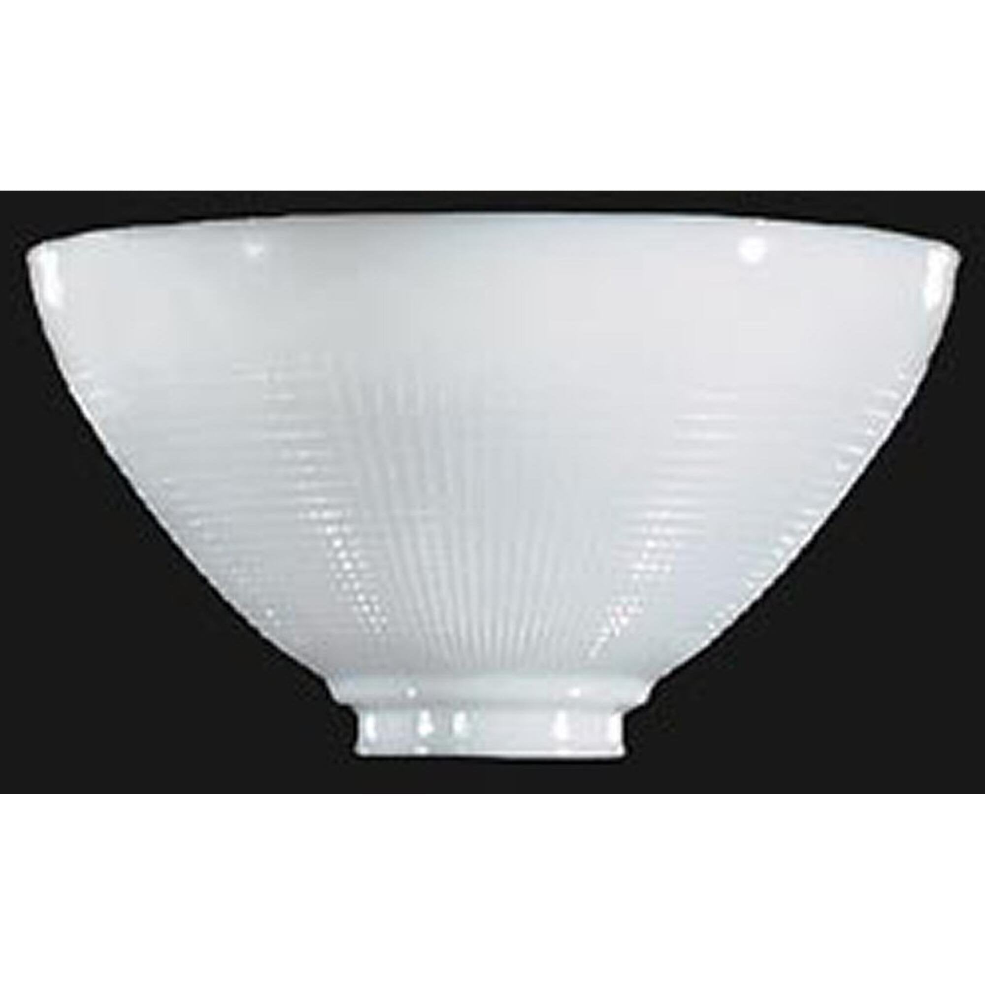 Satco Reflector-Type Shade, 10 Inch, White, Glass, Model 50-167