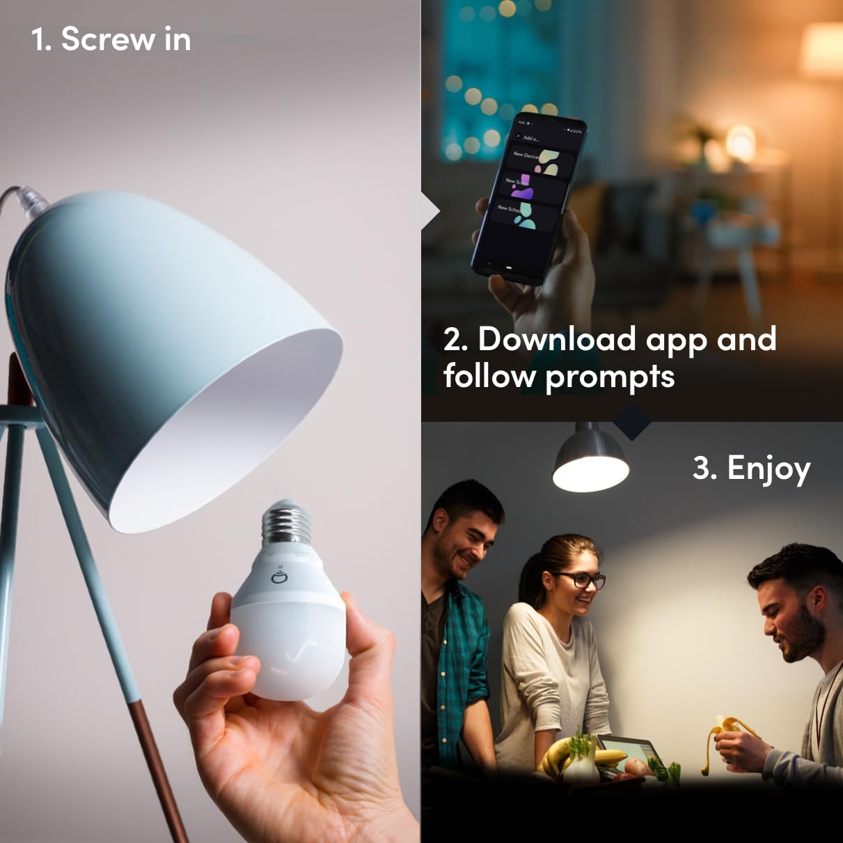 LIFX White A19 Smart LED Bulb, Dimmable, 650 Lumens, 25,000-Hour Lifetime, 12 Pack, No Hub Required, Works with Alexa & Google