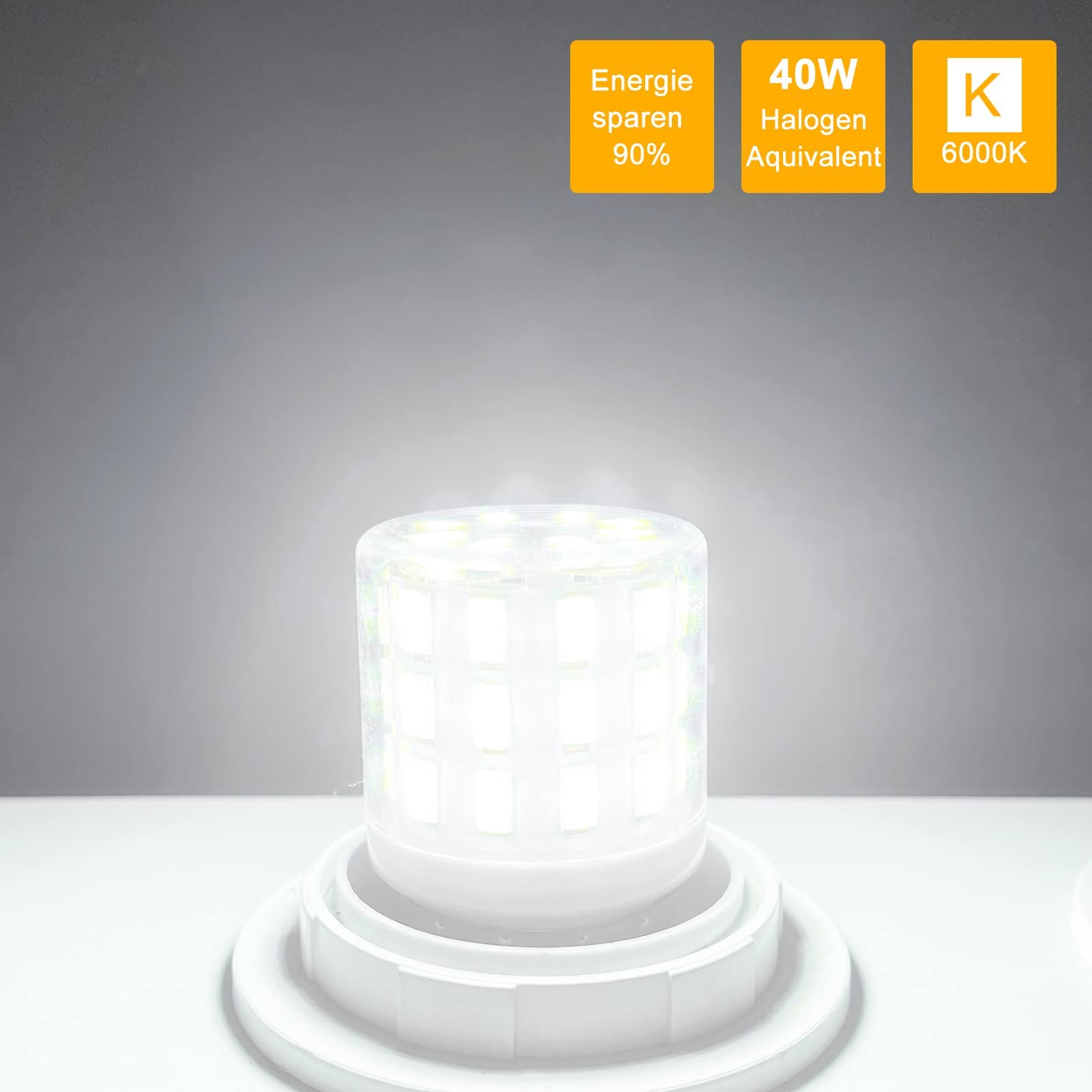 Trijzhou 3.5W Led Refrigerator Light Bulb E26 Daylight White 6000K 600Lm, Pack