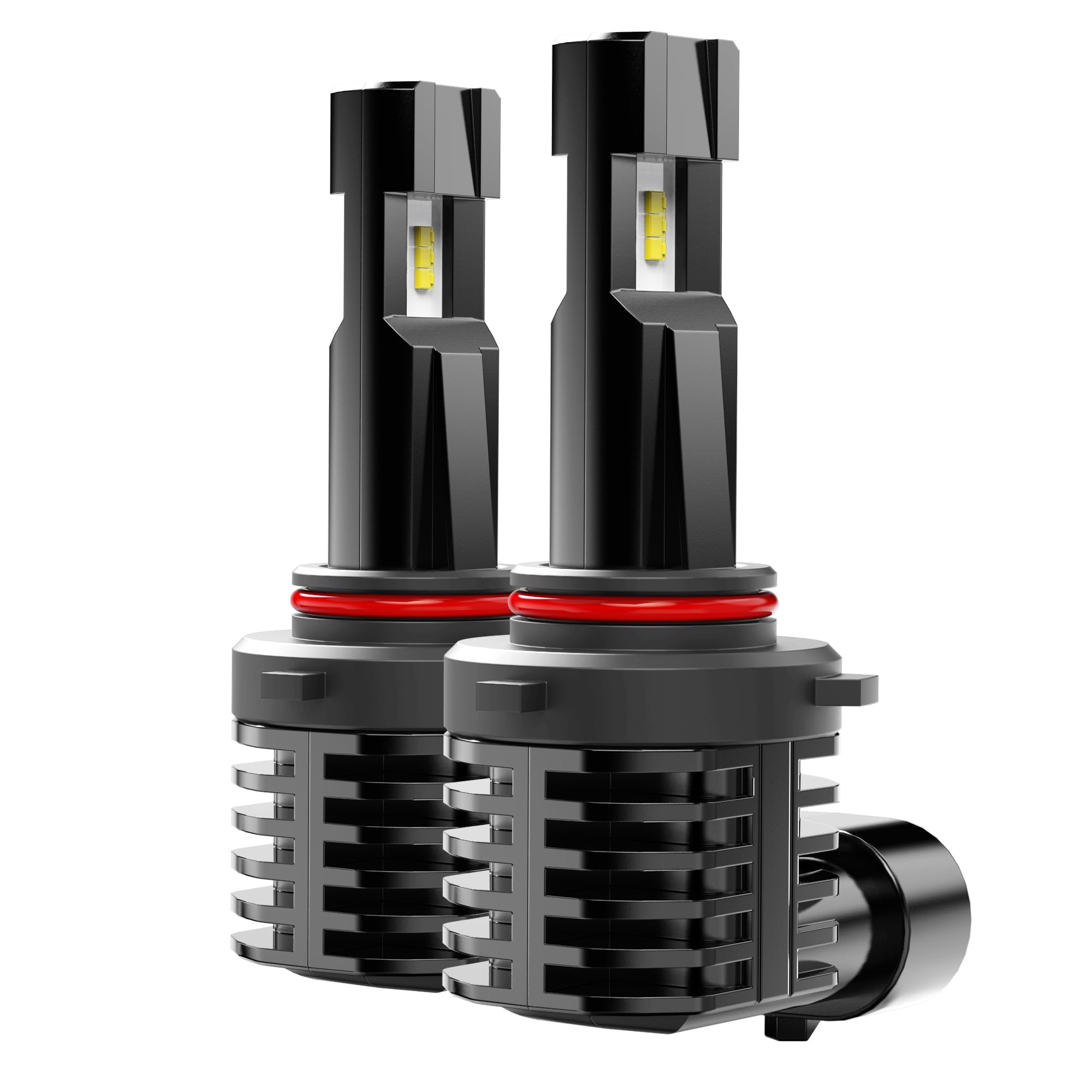 BEAMTECH 9005 Fog Light - White Aluminum, 9005-DRL Size, Model 9005