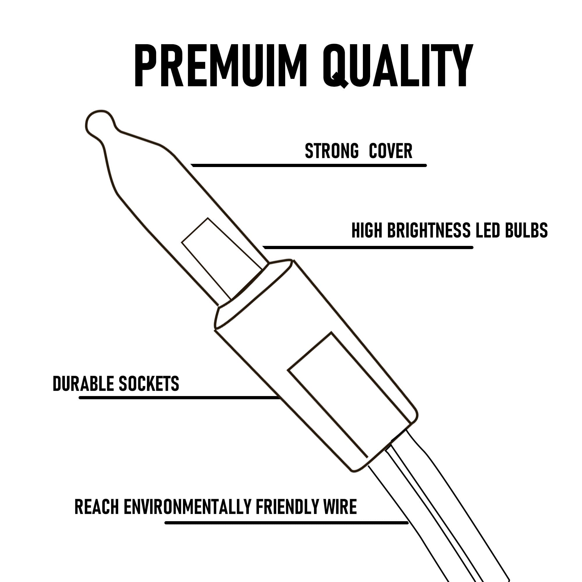 Dazzle Bright 50 Led Battery Operated Christmas Lights, 16Ft Waterproof Mini String Lights In Purple And Orange For Indoor/Outdoor Decor