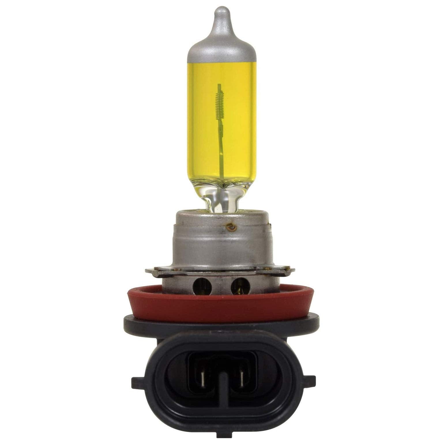SYLVANIA H8 Fog Vision Yellow Halogen Fog Lights - High Performance, Street Legal, 2 Bulbs, Improved Safety
