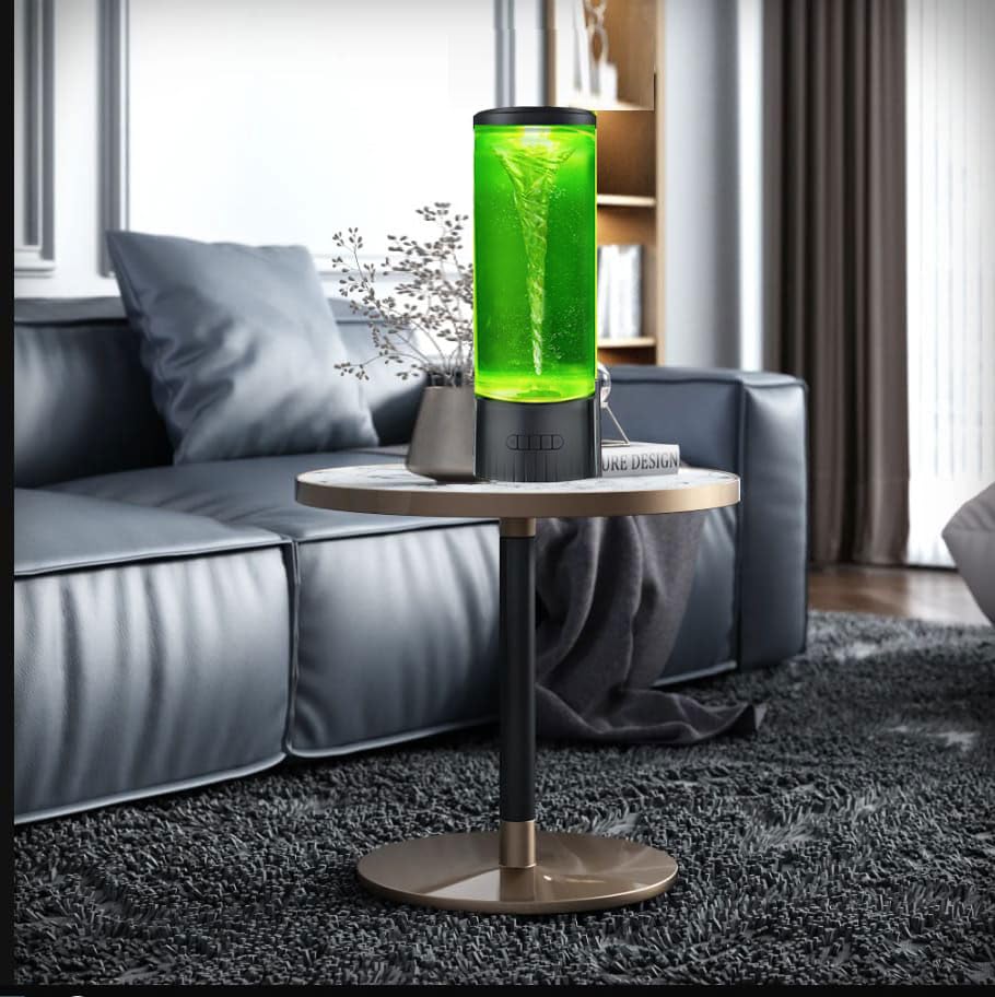 COLORLIFE Large Sensory Twister Light Water Vortex - Black Acrylic, Model BH-TB01 for Home, Office, Holiday, Birthday, Christmas Gifts
